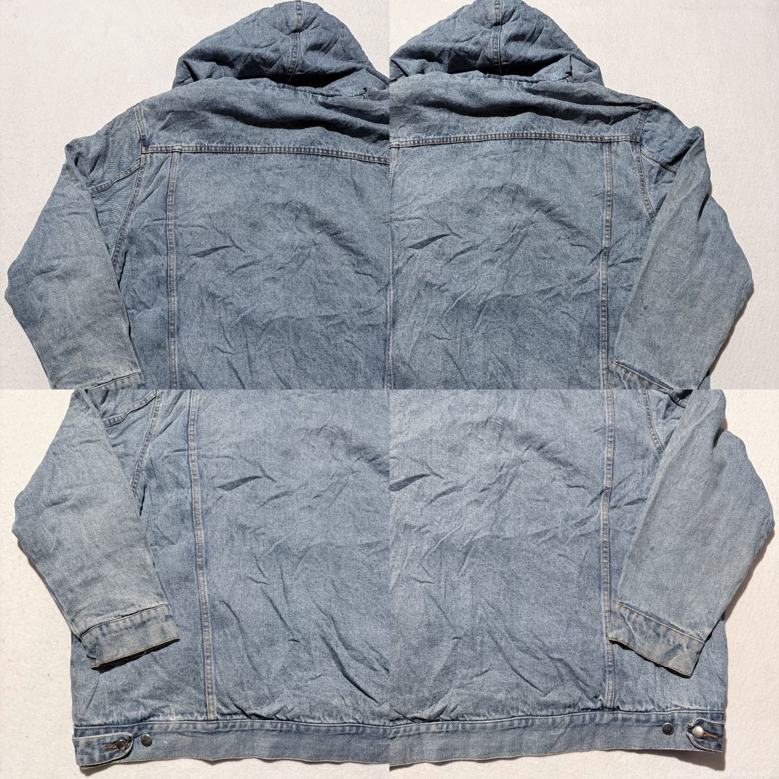 Vintage Vintage Current Seen Trucker Jacket Women's Blue Light Wash Denim Hooded - 22W Size 3XL / US 20-22 - 8 Thumbnail