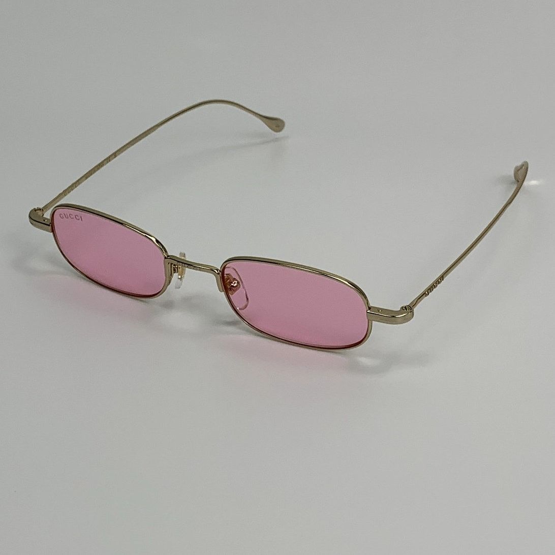 Gucci NEW Gucci Sunglasses GG1648S 005 Gold Pink Unisex Authentic Size ONE SIZE - 5 Thumbnail