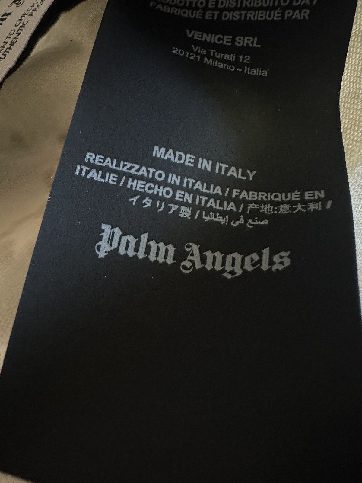 Palm Angels Palm Angels palm tree logo T-shirt with gold splatter Size US M / EU 48-50 / 2 - 7 Thumbnail