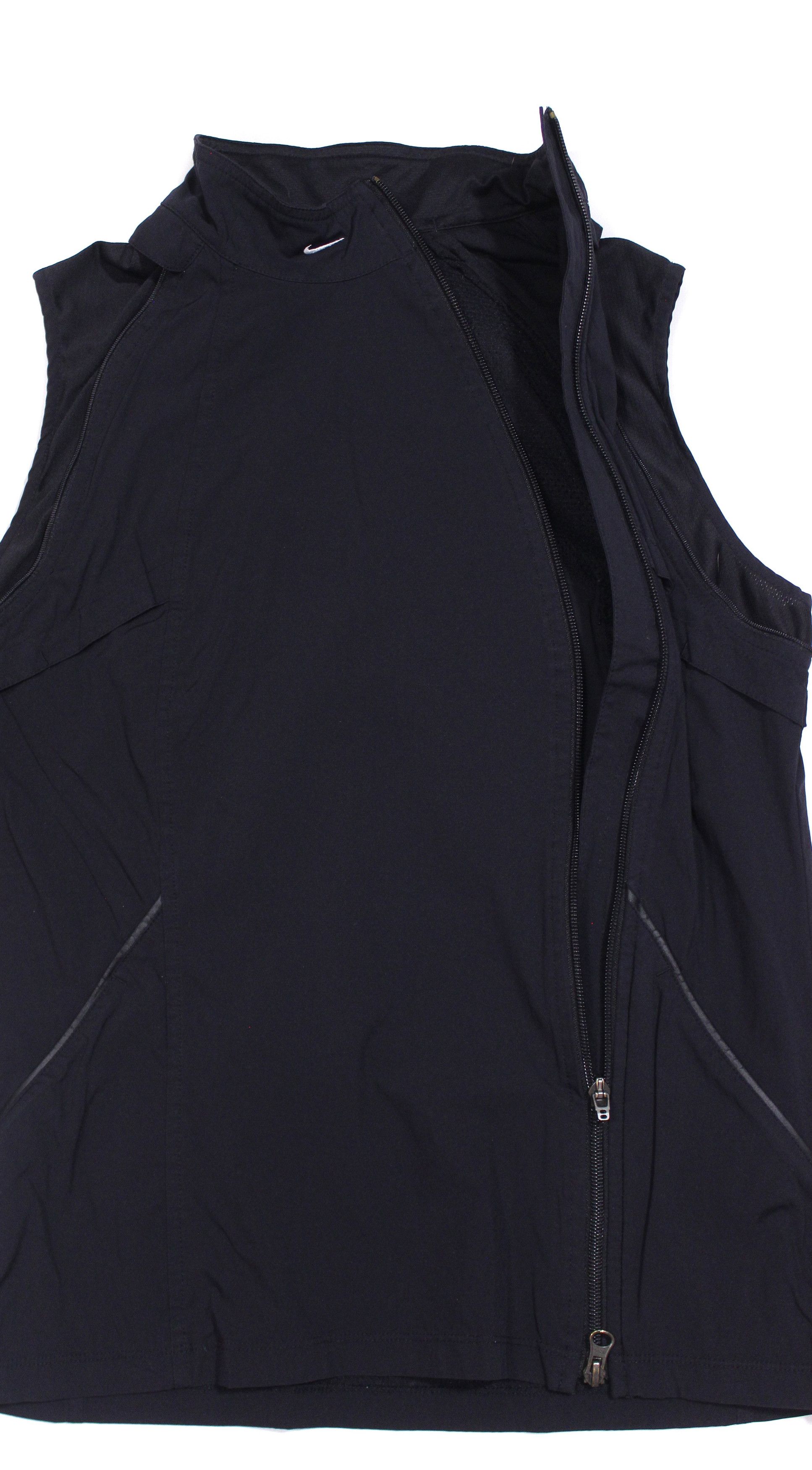 Nike 90S Swoosh Logo Nylon Sidezip Tech Vest Size S / US 4 / IT 40 - 4 Thumbnail