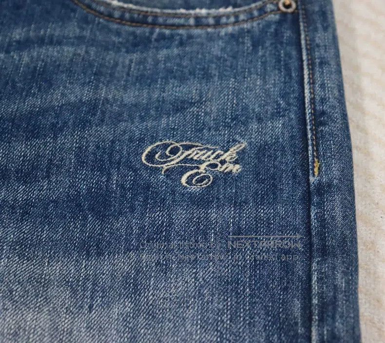 Neighborhood Neighborhood size L 17aw Savage Washed Denim Jeans King of Size US 27 - 6 Thumbnail