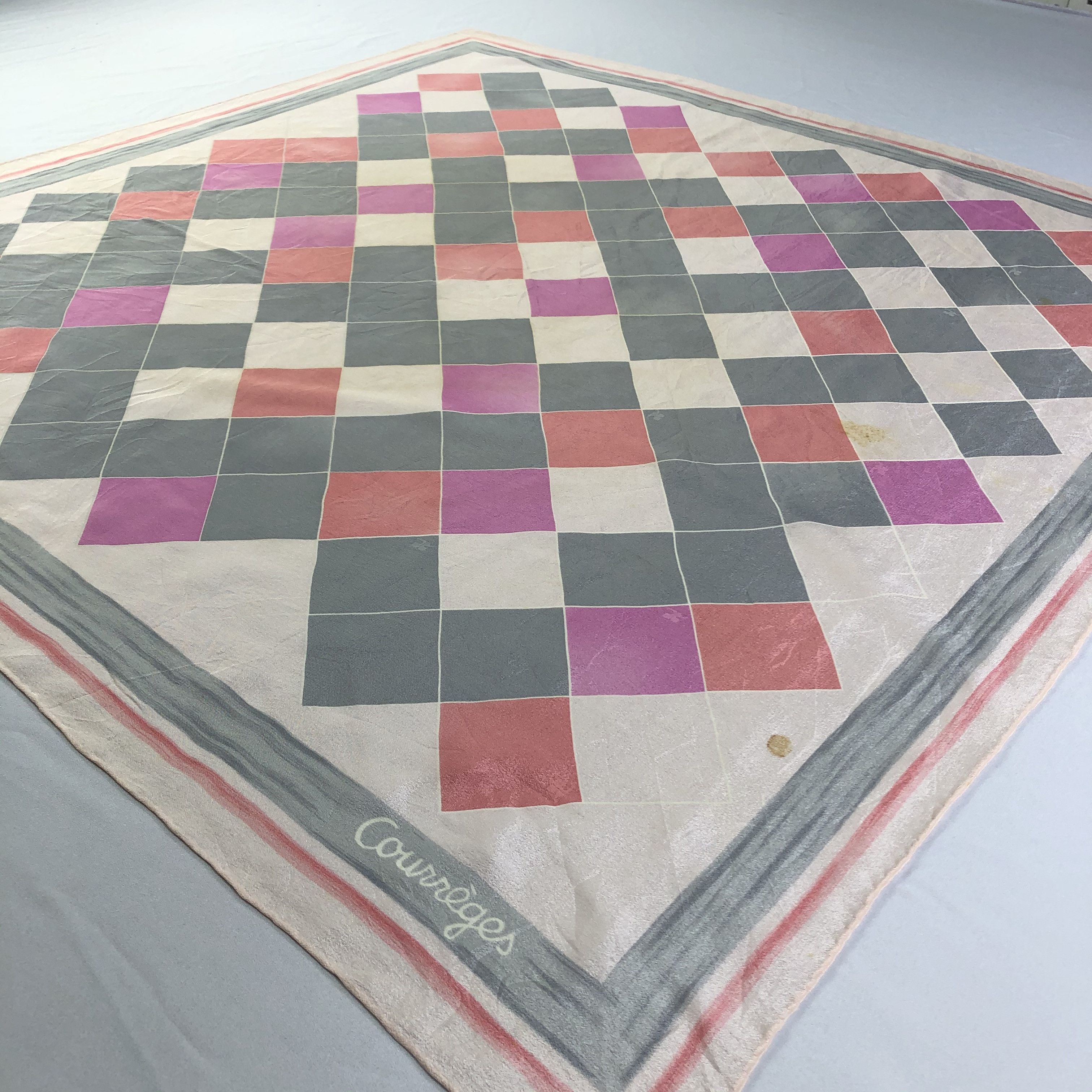 Courreges × Vintage Vintage Courreges Silk Scarf Size ONE SIZE - 3 Thumbnail