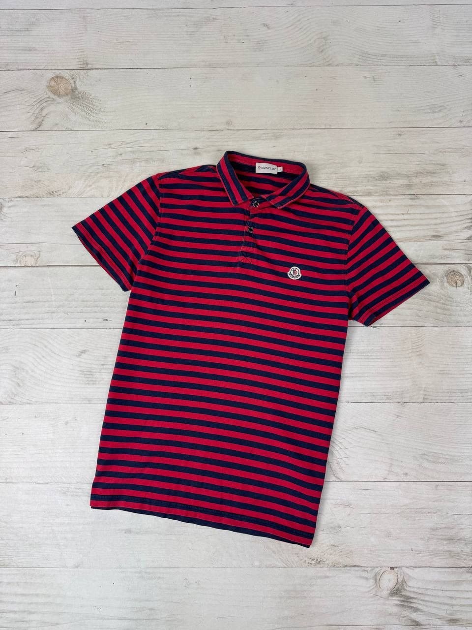 Moncler Moncler Maglia Polo Manica Corta Shirt Striped Size US L / EU 52-54 / 3 - 1 Thumbnail