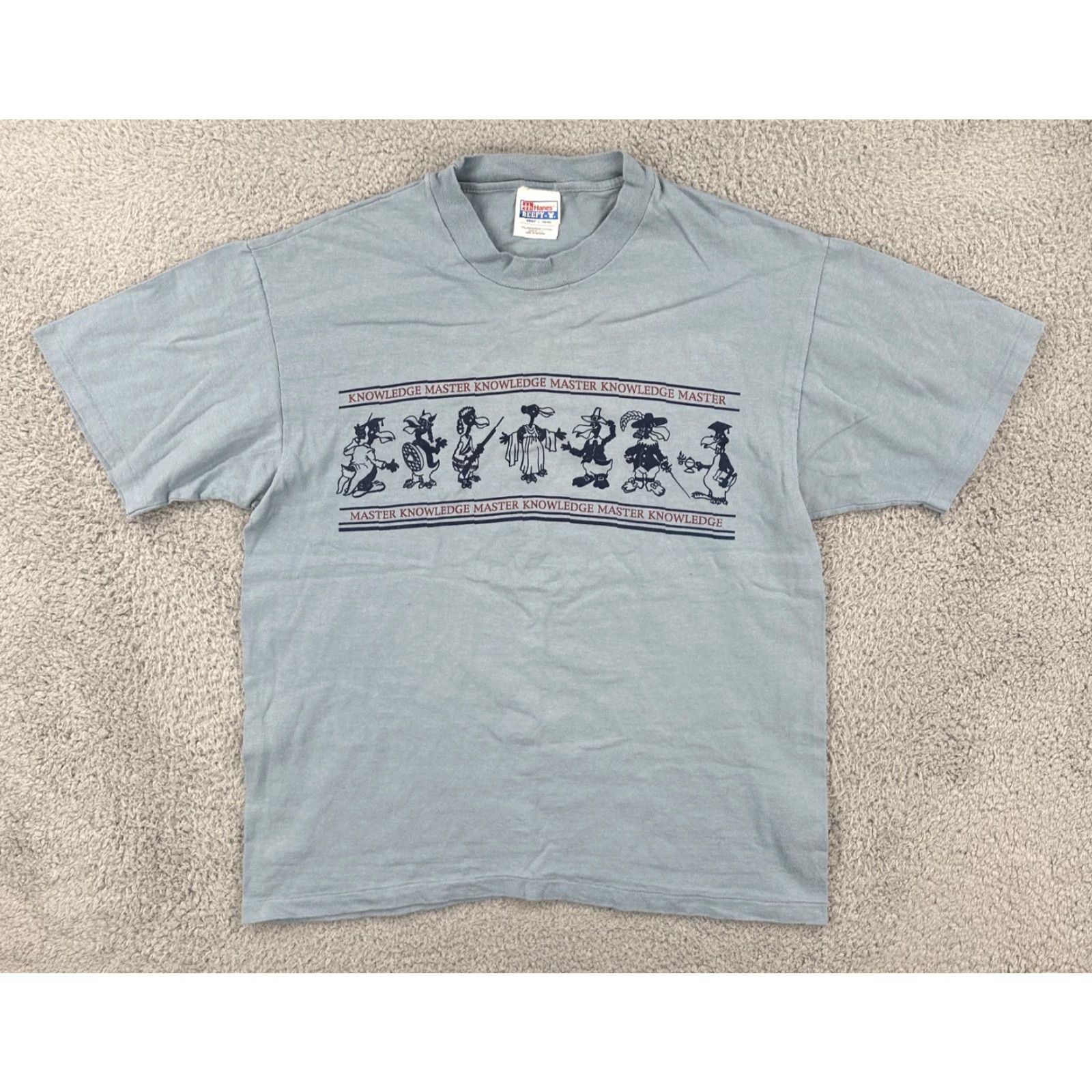 Hanes VINTAGE Hanes Beefy-T Blue L Short Sleeve T Shirt USA Made 90s 1996 National Champs Mens Size US L / EU 52-54 / 3 - 2 Thumbnail