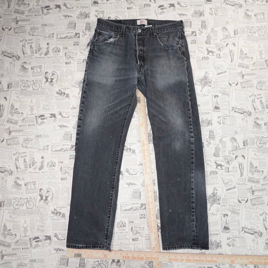 Levi's 34x32 - Vintage Y2K Levis 501 denim fade 00s essential pants Size US 34 / EU 50 - 4 Thumbnail