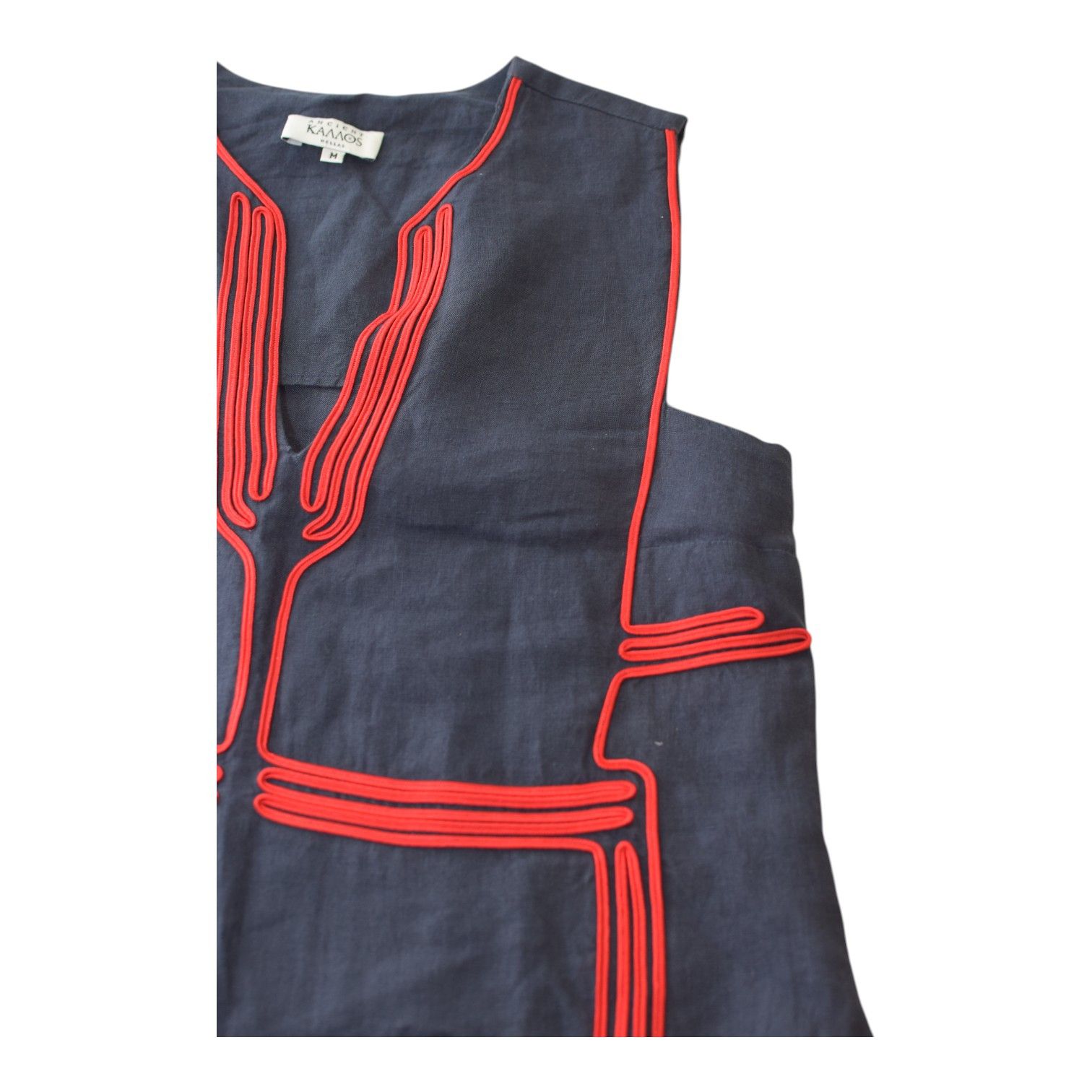 Other Ancient Kallos Athena Cord Navy Blue Linen Maxi Dress – M Size M / US 6-8 / IT 42-44 - 5 Thumbnail