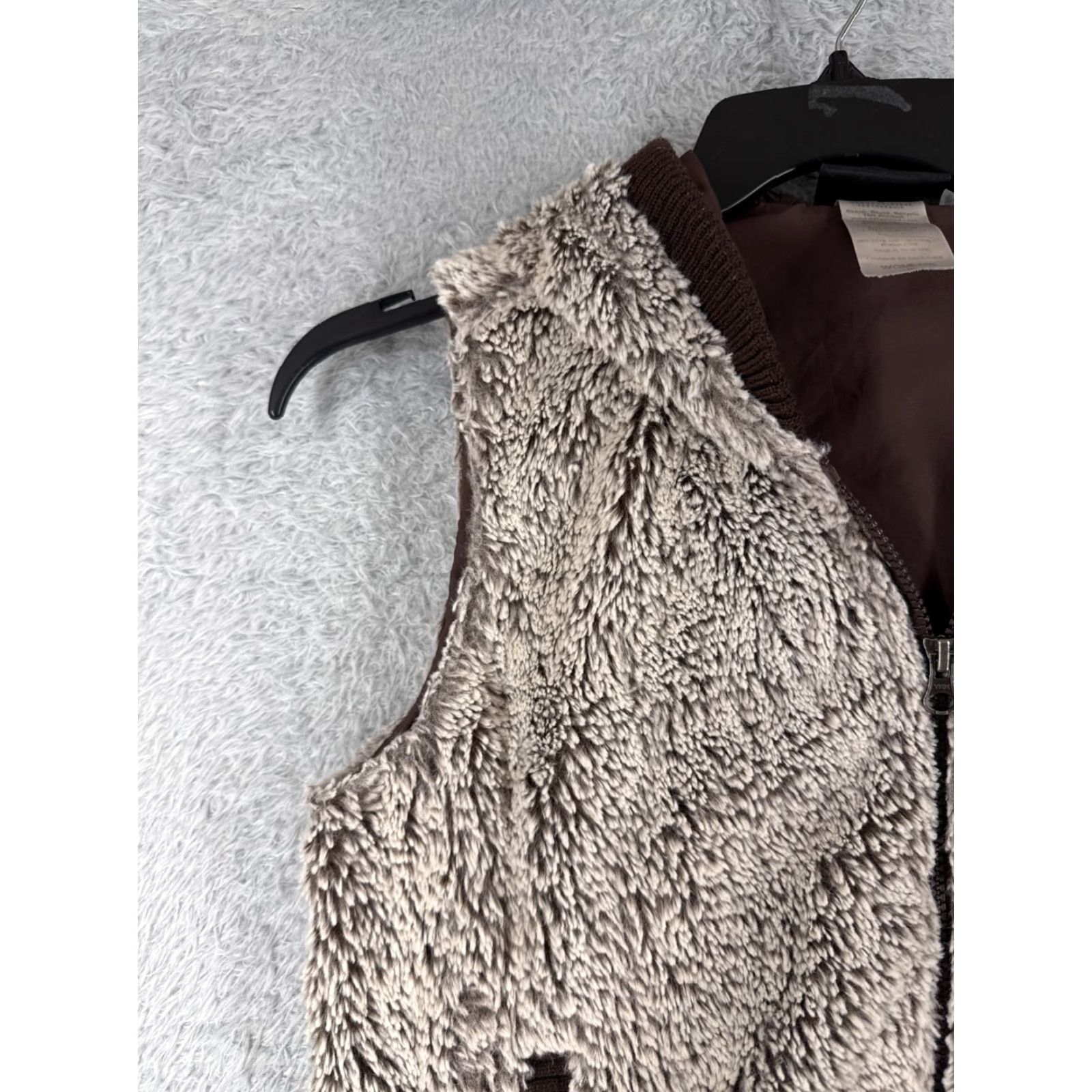 Patagonia Patagonia Jacket Women Small Brown Beige Conejo Hooded Vest Full Zip Polyester Lining Fleece Zipper Vintage Yes Regular Size S / US 4 / IT 40 - 3 Thumbnail