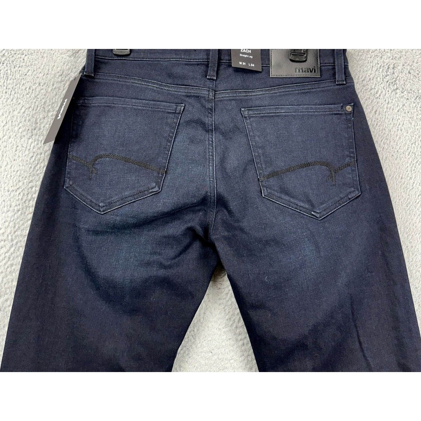 Mavi Mavi Zack Jeans Mens 31X34 Blue Straight Stretch Denim NEW Size US 31 - 4 Thumbnail