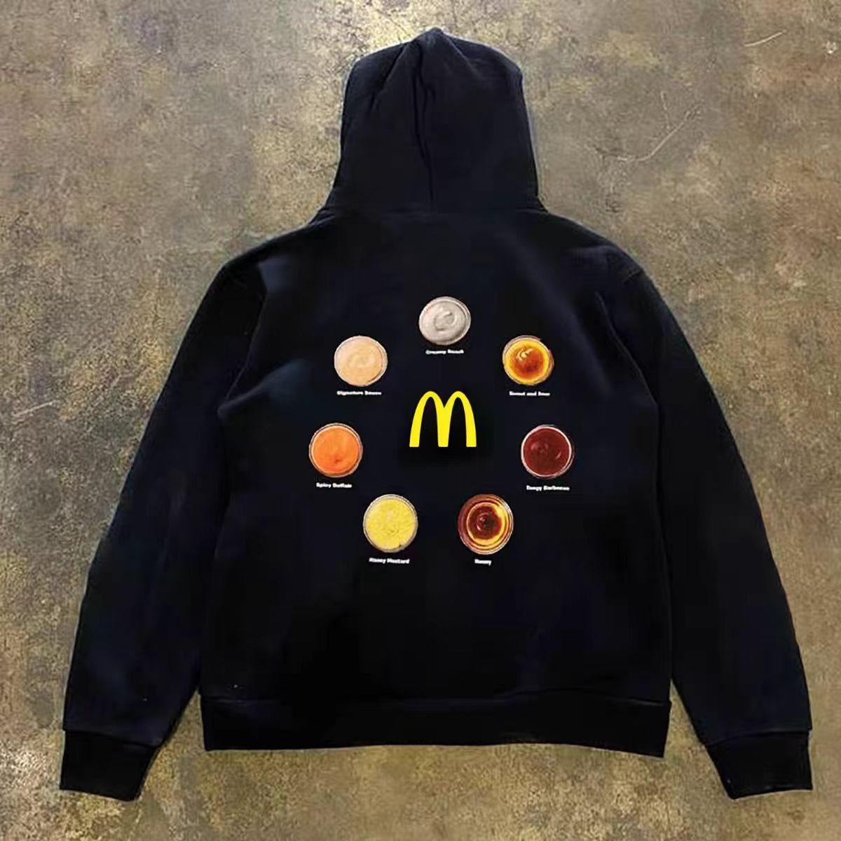 Japanese Brand × Vintage American retro black McDonald's print hoodie y2k Size US L / EU 52-54 / 3 - 1 Thumbnail