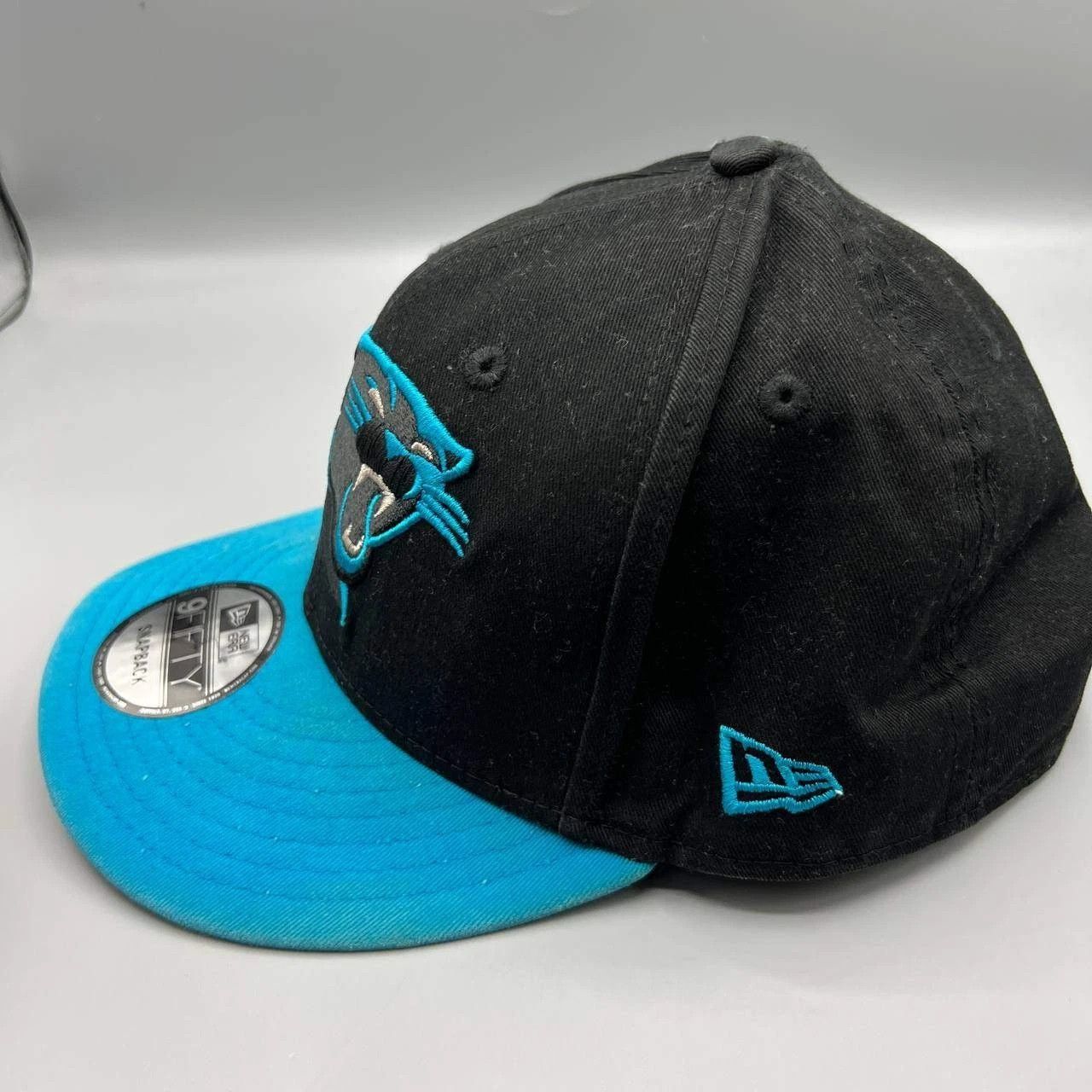 New Era Carolina Panthers Hat Men Blue Black NFL Snap Back Cap Size ONE SIZE - 3 Thumbnail