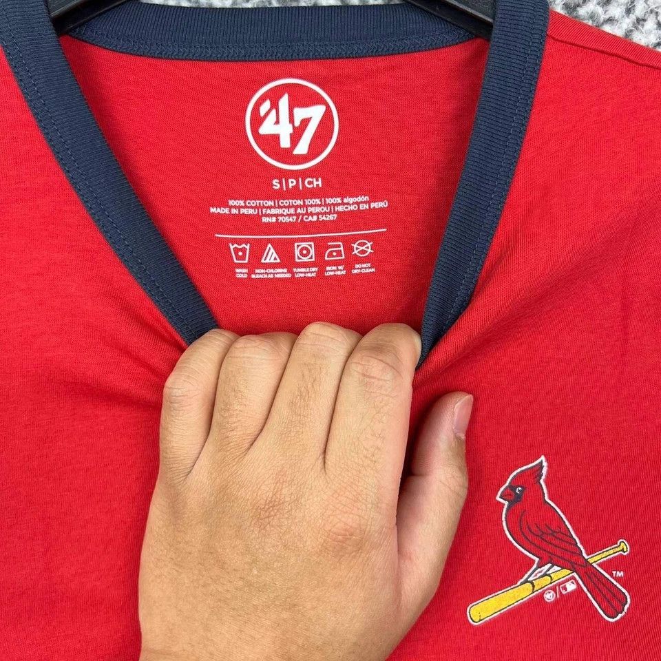 47 Brand St. Louis Cardinals Shirt Men Short Sleeve Cotton New S Size US S / EU 44-46 / 1 - 3 Thumbnail