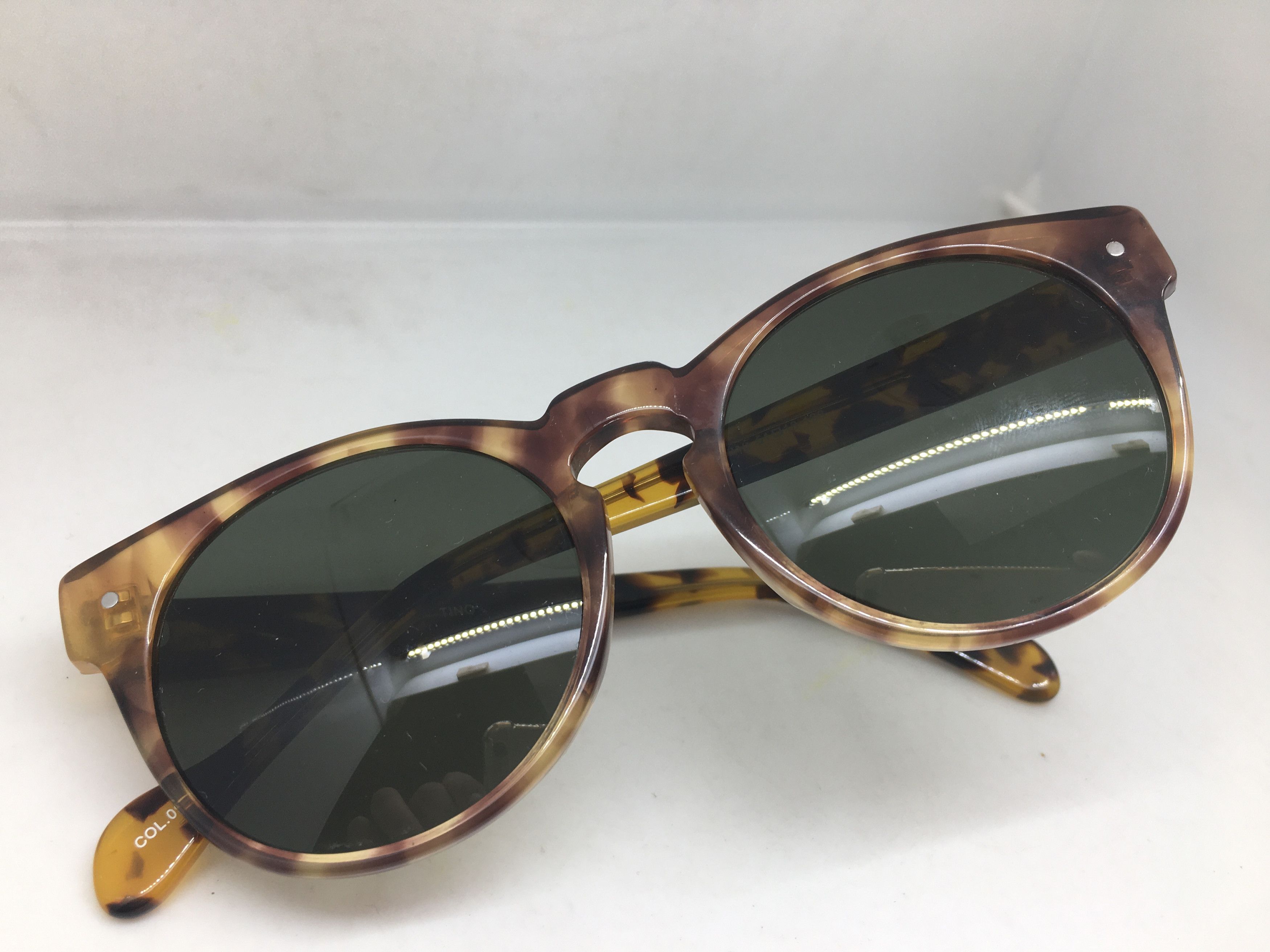 Other TINO Tortoise Acetate Keyhole ARTSTOCRST Round Sunglasses Size ONE SIZE - 7 Thumbnail