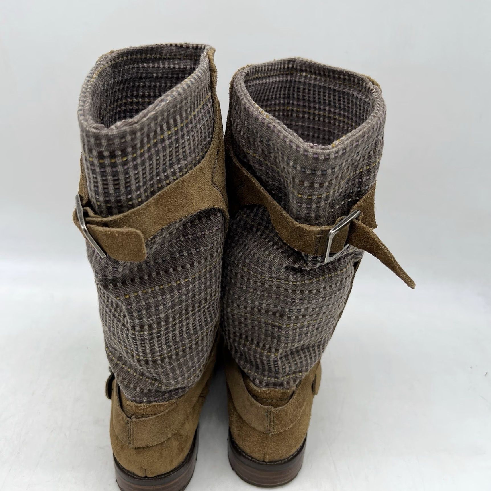 Olukai VINTAGE OluKai Women's Boots Tall Leather Brown Distressed Buckle Harness Size 7 W Outdoor Size US 7 / IT 37 - 7 Thumbnail