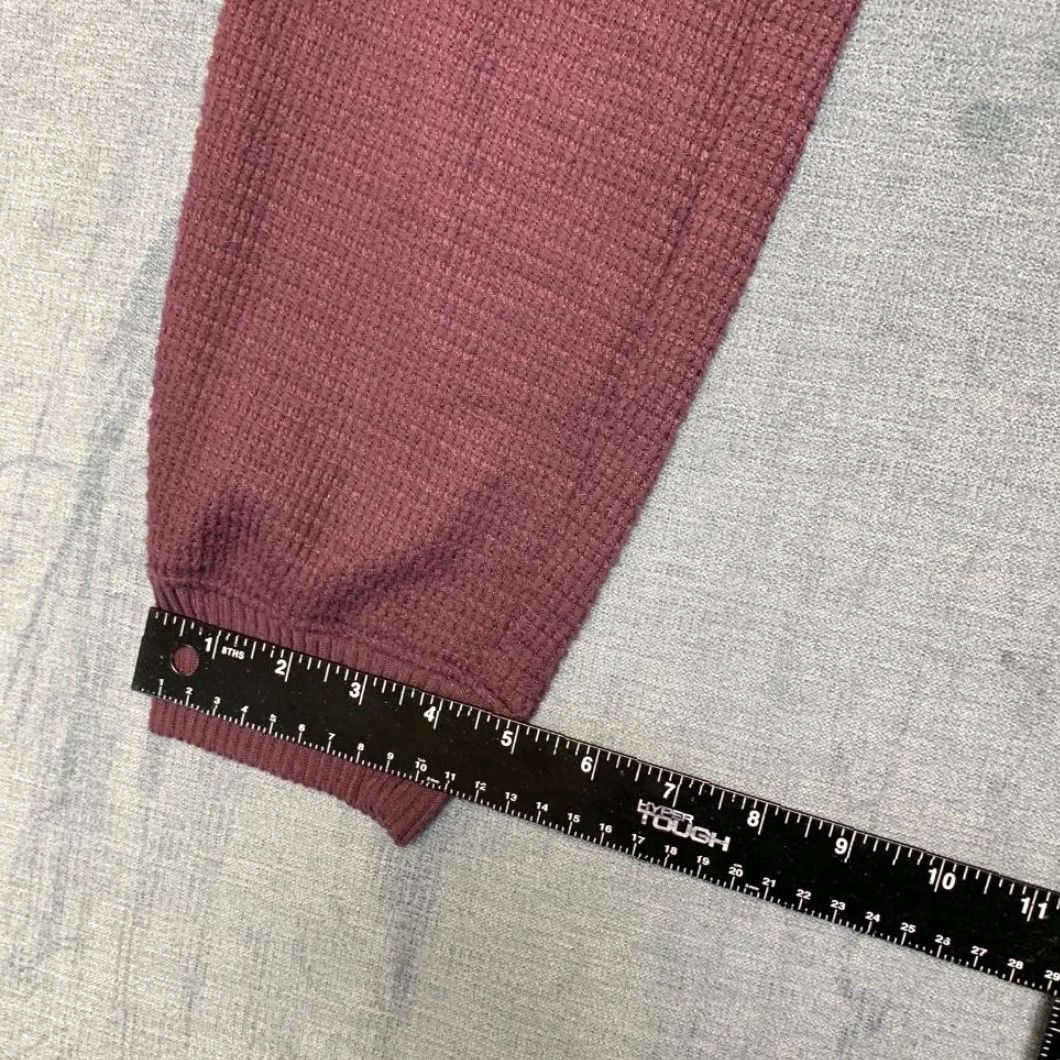 Vintage VINTAGE Sonoma Goods for Life Oekotex Waffle Knit Jogger Pajama Pants Womens S Burgundy Size 28" / US 6 / IT 42 - 5 Thumbnail