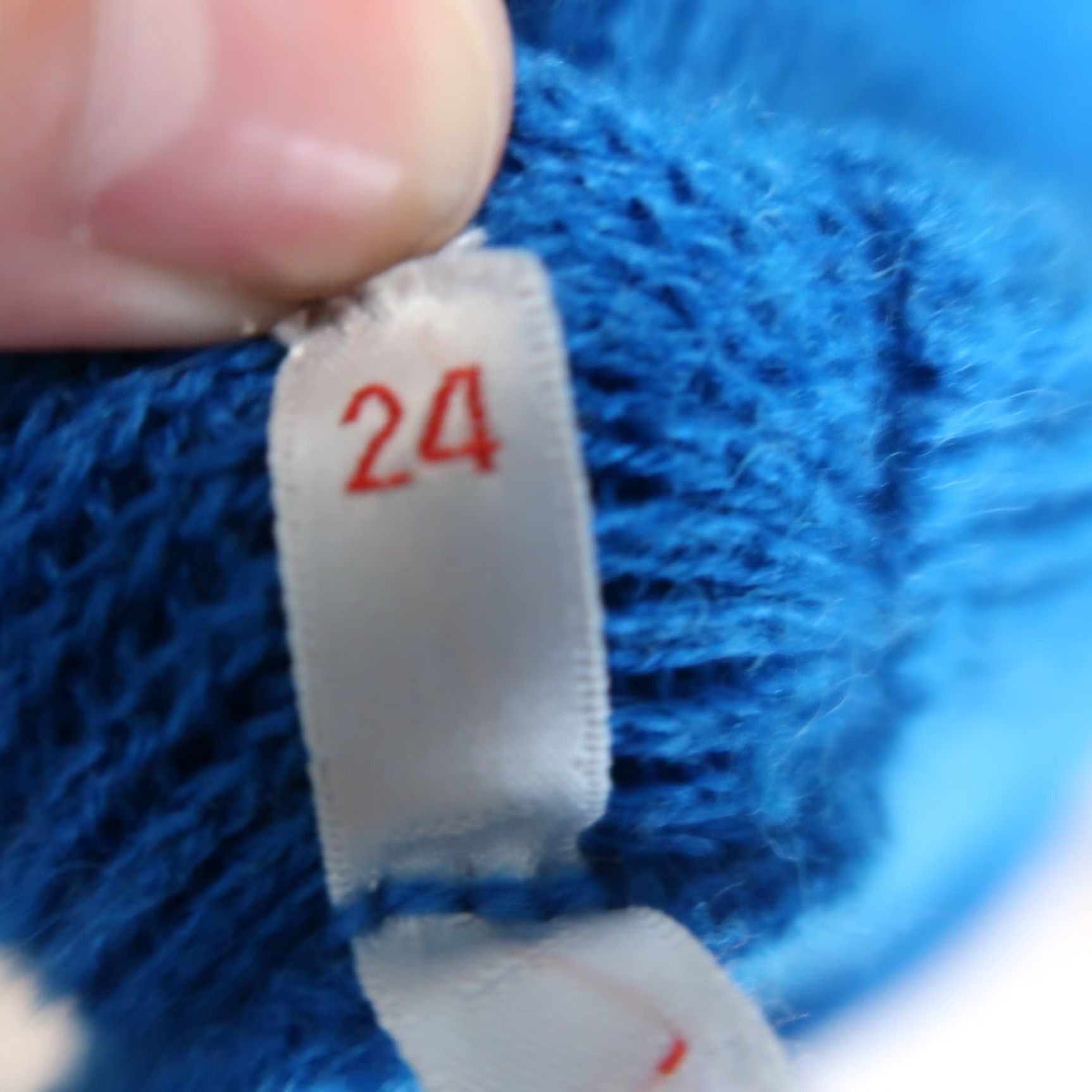 Vintage VINTAGE Lady Lilly Cerulian Blue wool knit dolman sleeve sweater 24 Size 4XL / US 24-26 - 7 Thumbnail