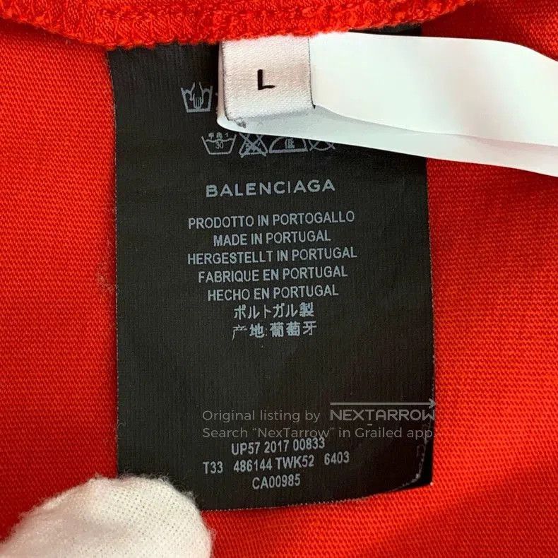 Balenciaga Balenciaga Red Logo Zip Sweatshirt L. Size US L / EU 52-54 / 3 - 6 Thumbnail