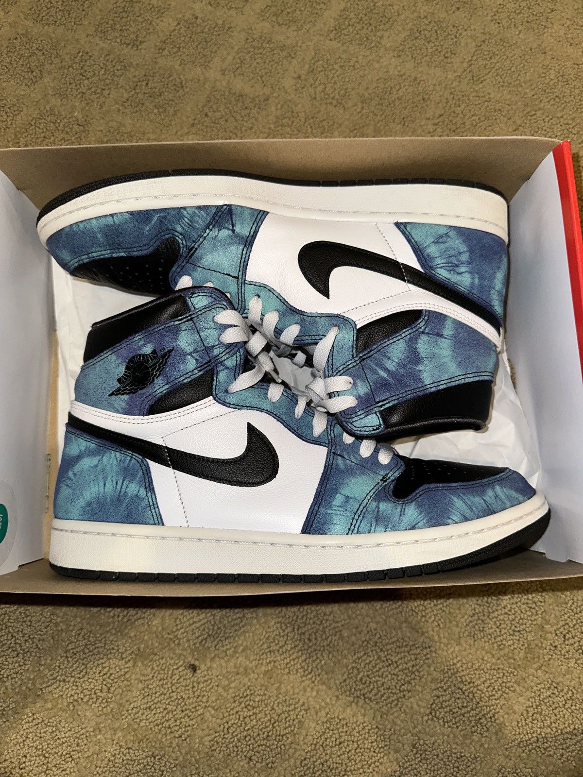 Jordan Brand × Nike Jordan 1 high “tie dye” used Size US 12 / IT 42 - 3 Thumbnail