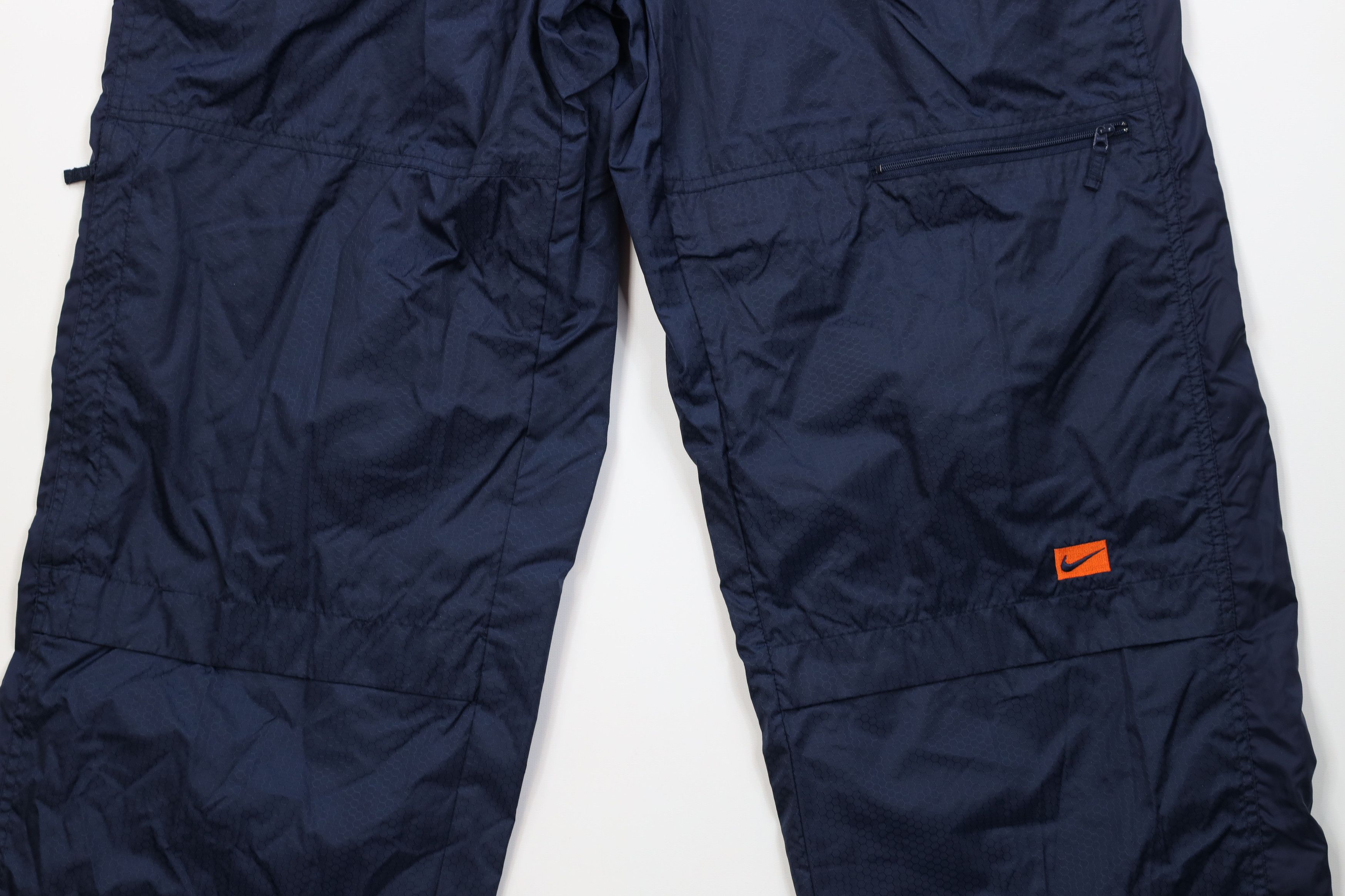 Nike Vintage Y2K Nike Swoosh Honeycomb Ripstop Wide Leg Pants Size US 36 / EU 52 - 4 Thumbnail