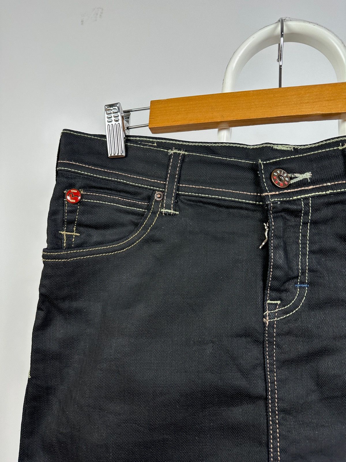 Evisu Vintage Evisu x Puma Y2K Black Mini Skirt Size 28" / US 6 / IT 42 - 8 Thumbnail