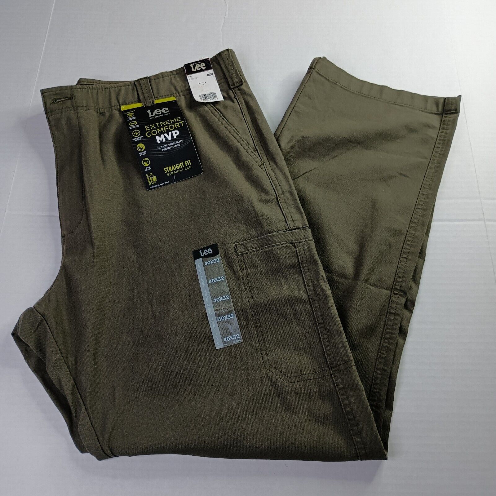 Lee Lee Extreme Comfort Cargo Pants Mens 40x32 Pine Straight Fit Size US 40 / EU 56 - 1 Thumbnail