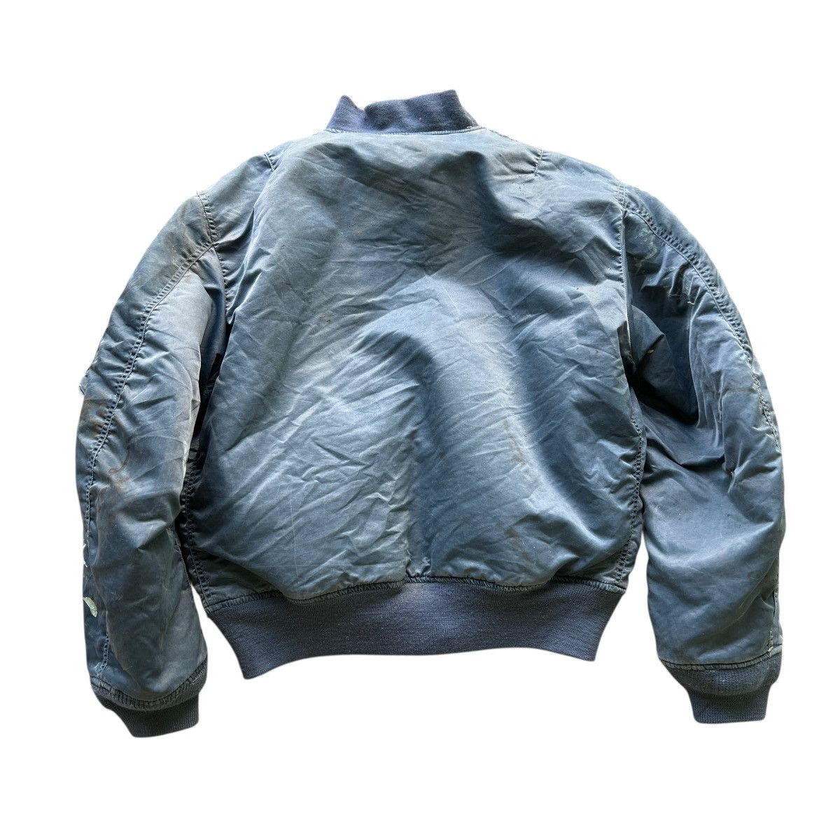 Japanese Brand 🔥 VINTAGE RIOT RIOT OILED PAIN SPLASH MA 1 BOMBER JACKET Size US M / EU 48-50 / 2 - 2 Thumbnail
