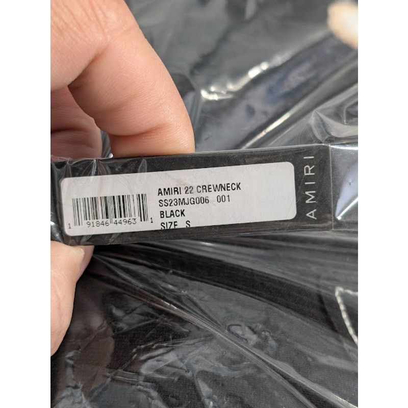 Amiri o1rshd1 Amiri 22 Crewneck Sweatshirt in Black Size US S / EU 44-46 / 1 - 18 Thumbnail