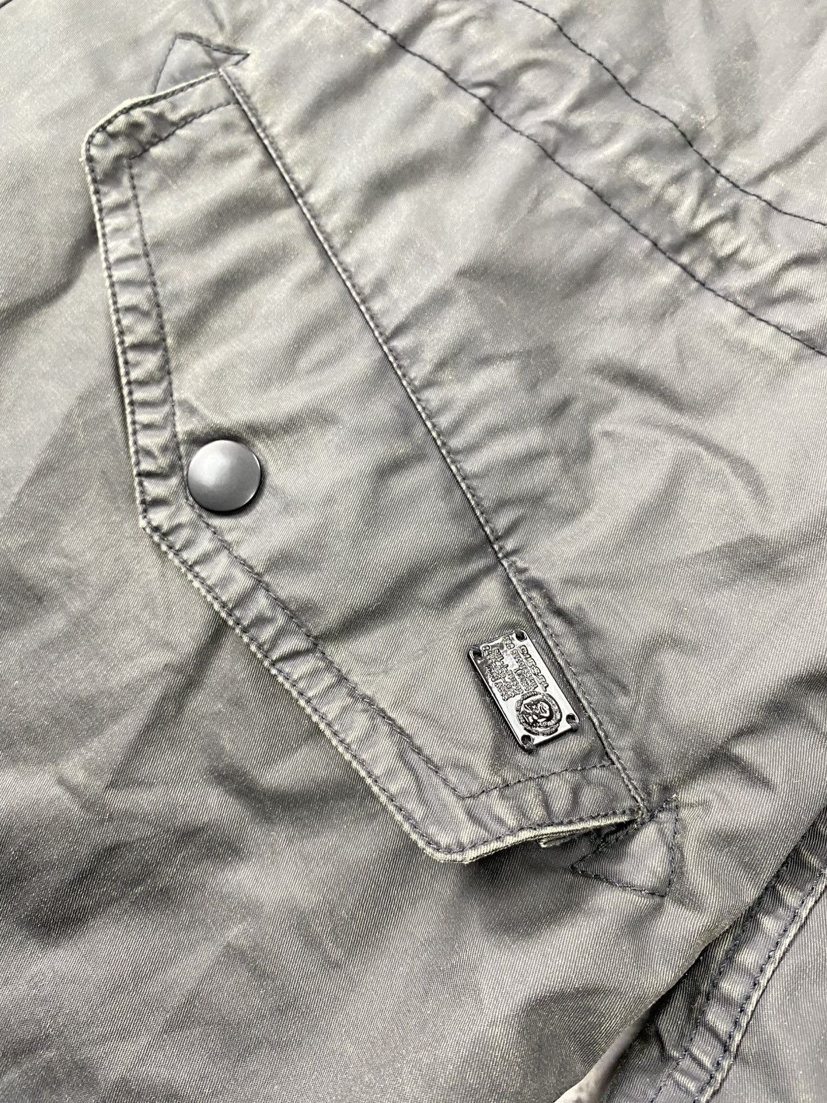 Diesel × Japanese Brand Diesel waxed parka black mens hooded jacket y2k avantgarde Size US XL / EU 56 / 4 - 15 Thumbnail