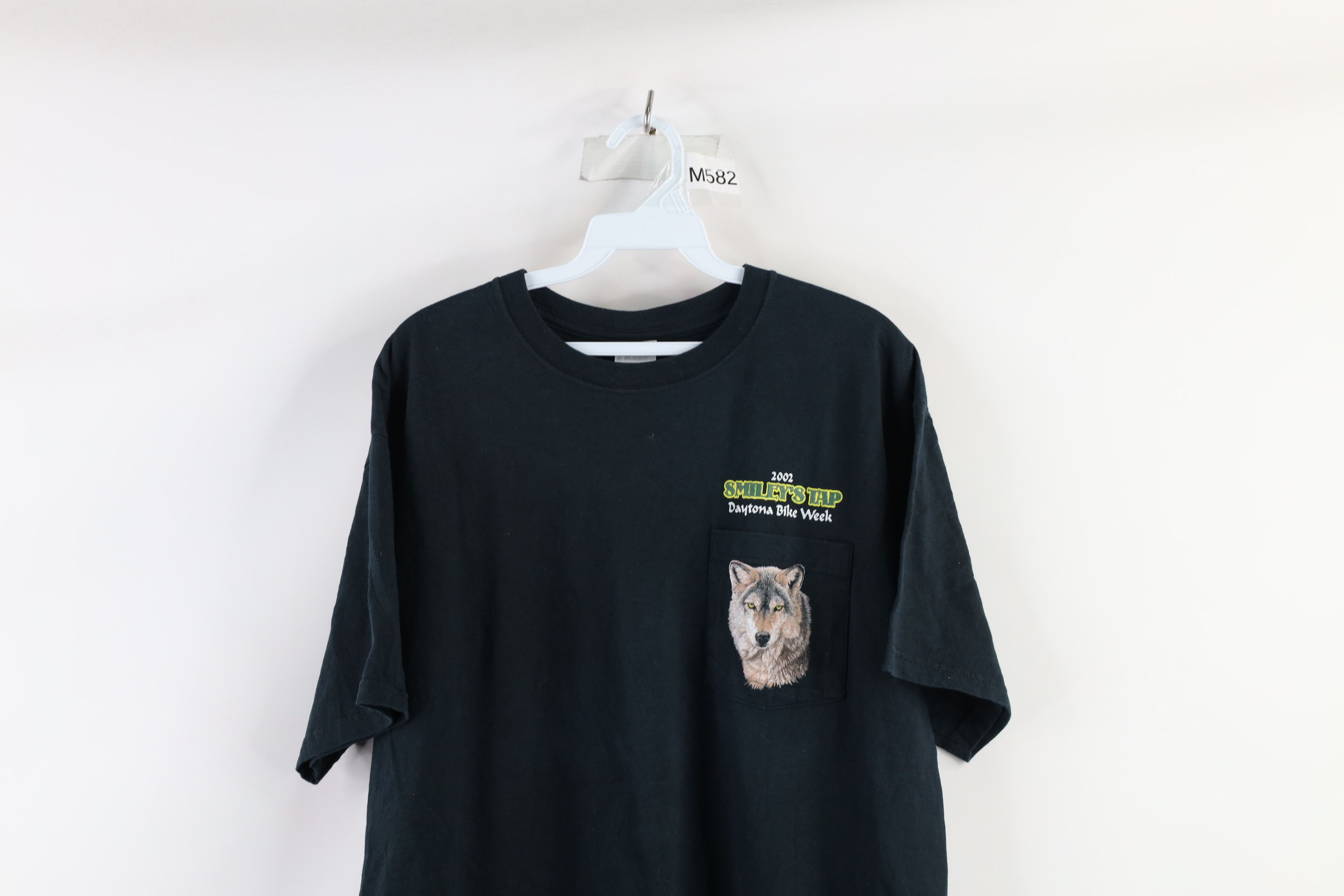 Vintage Vintage Y2K 2002 Wolf Smileys Tap Daytona Bike Week T-Shirt Size US L / EU 52-54 / 3 - 2 Thumbnail