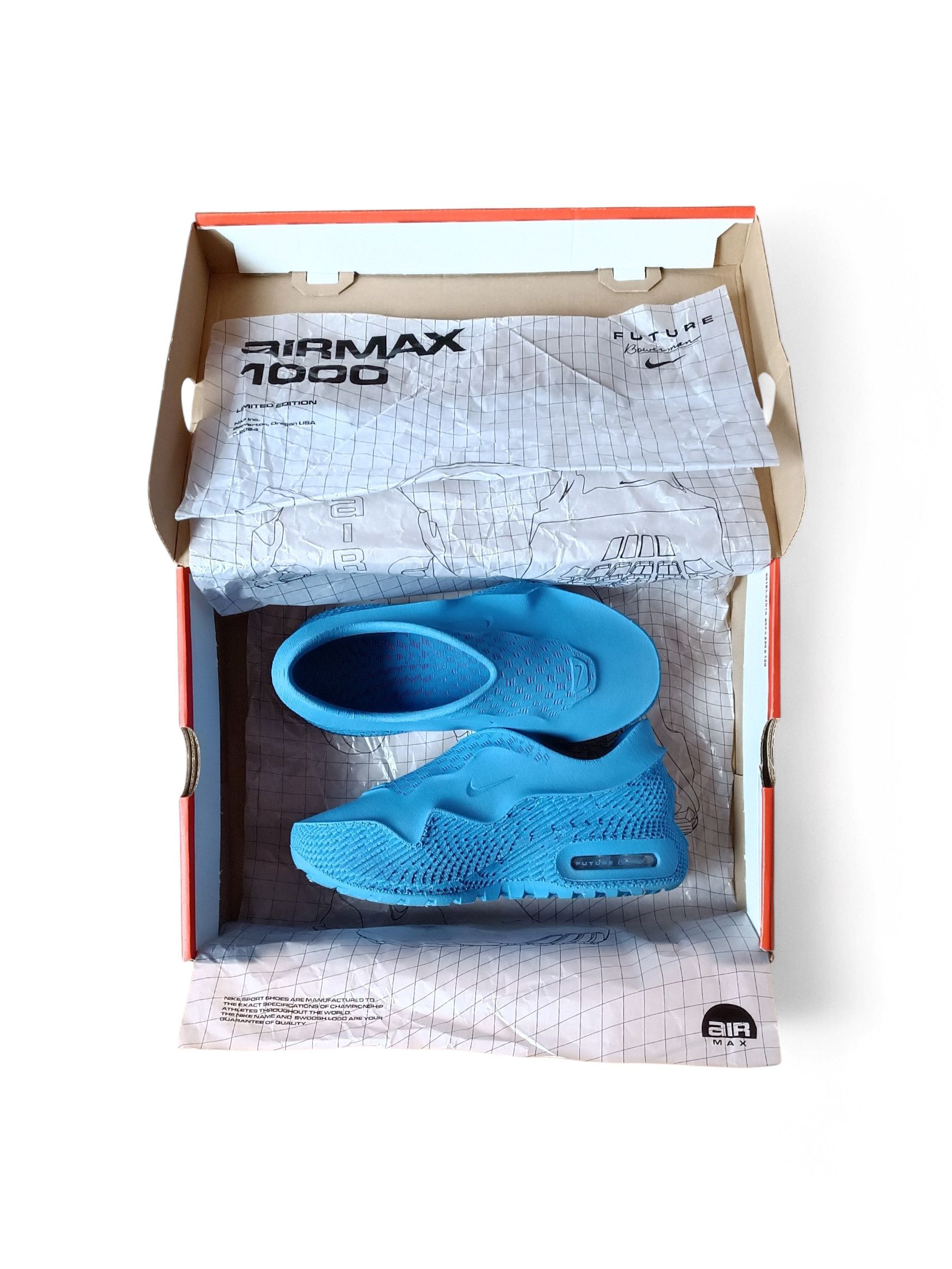 Nike Air Max 1000 Racer Blue x Zellerfeld HV0234 Paris Exclusive Size US 5 / EU 37 - 5 Thumbnail