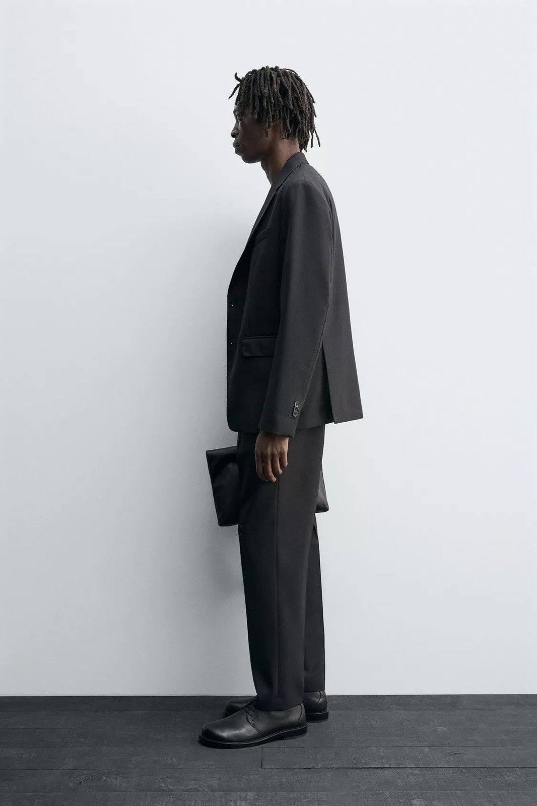 Zara Zara Man WOOL SUIT BLAZER Size 38R - 13 Thumbnail
