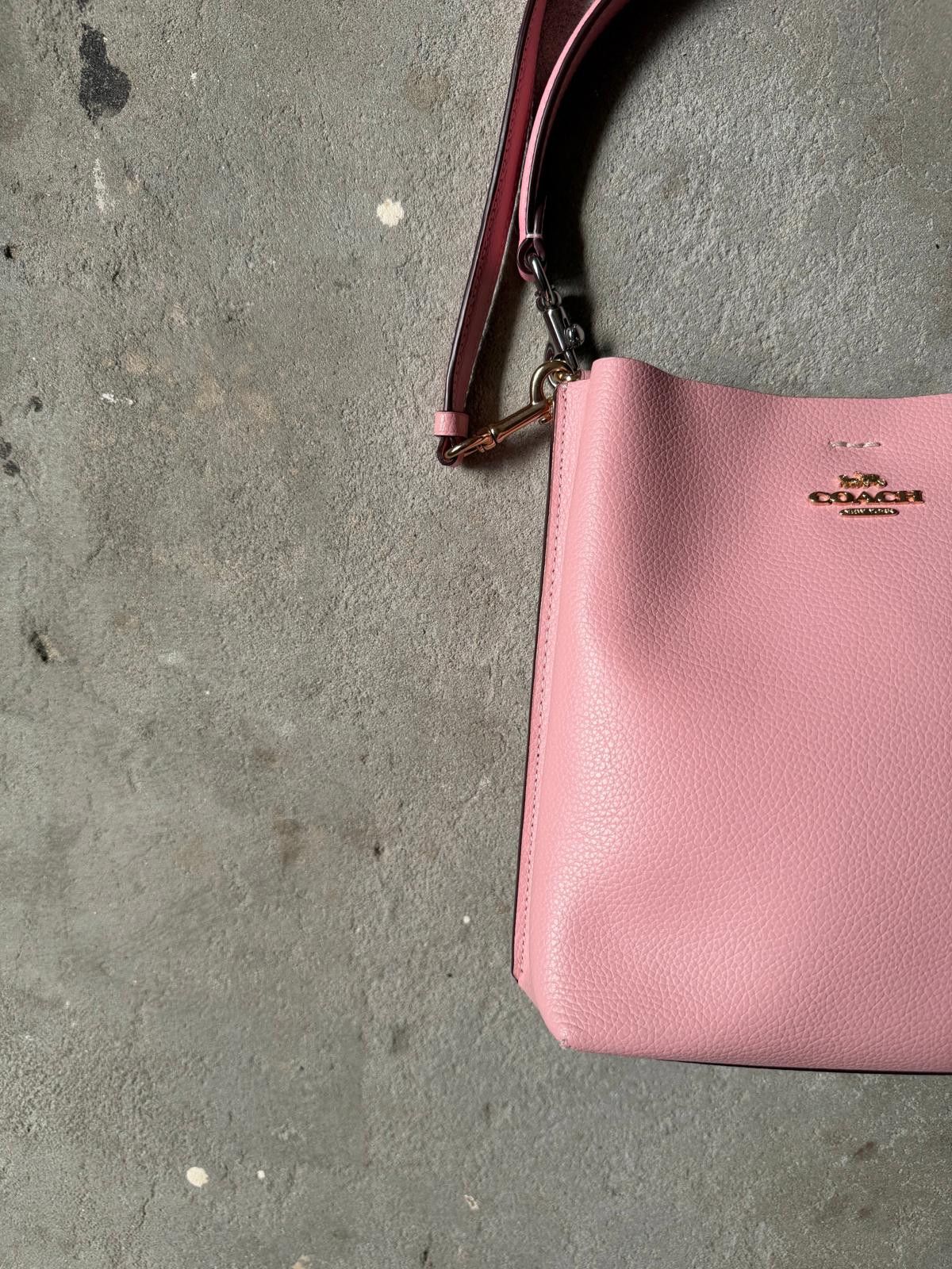 Coach Coach 2Way Leather Small Town Bucket Bag Bubblegum Size ONE SIZE - 2 Thumbnail