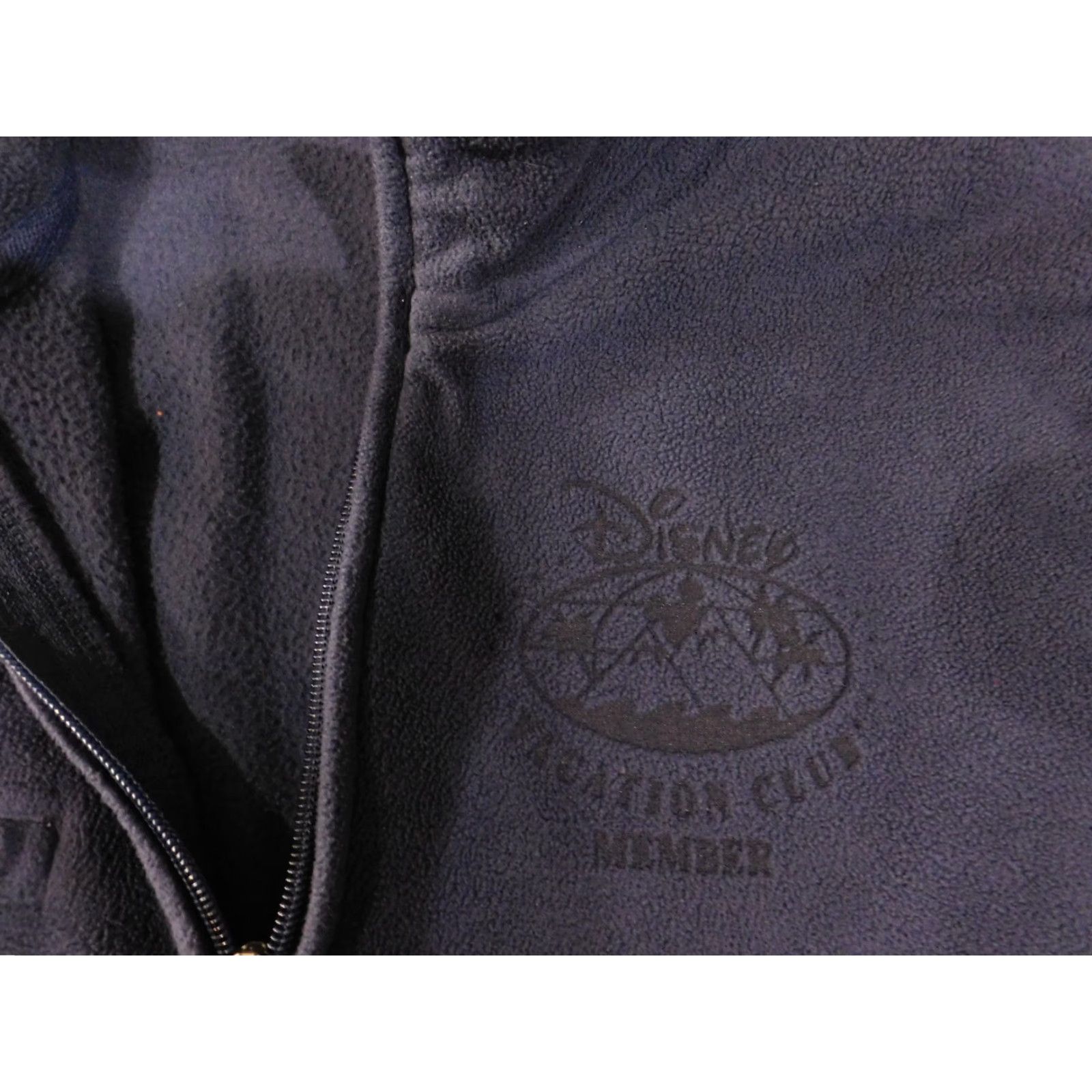 Disney Disney fleece pullover Womens Medium navy half zip embroidered travel vacation Crew Neck Zip Hoodie Size M / US 6-8 / IT 42-44 - 3 Thumbnail