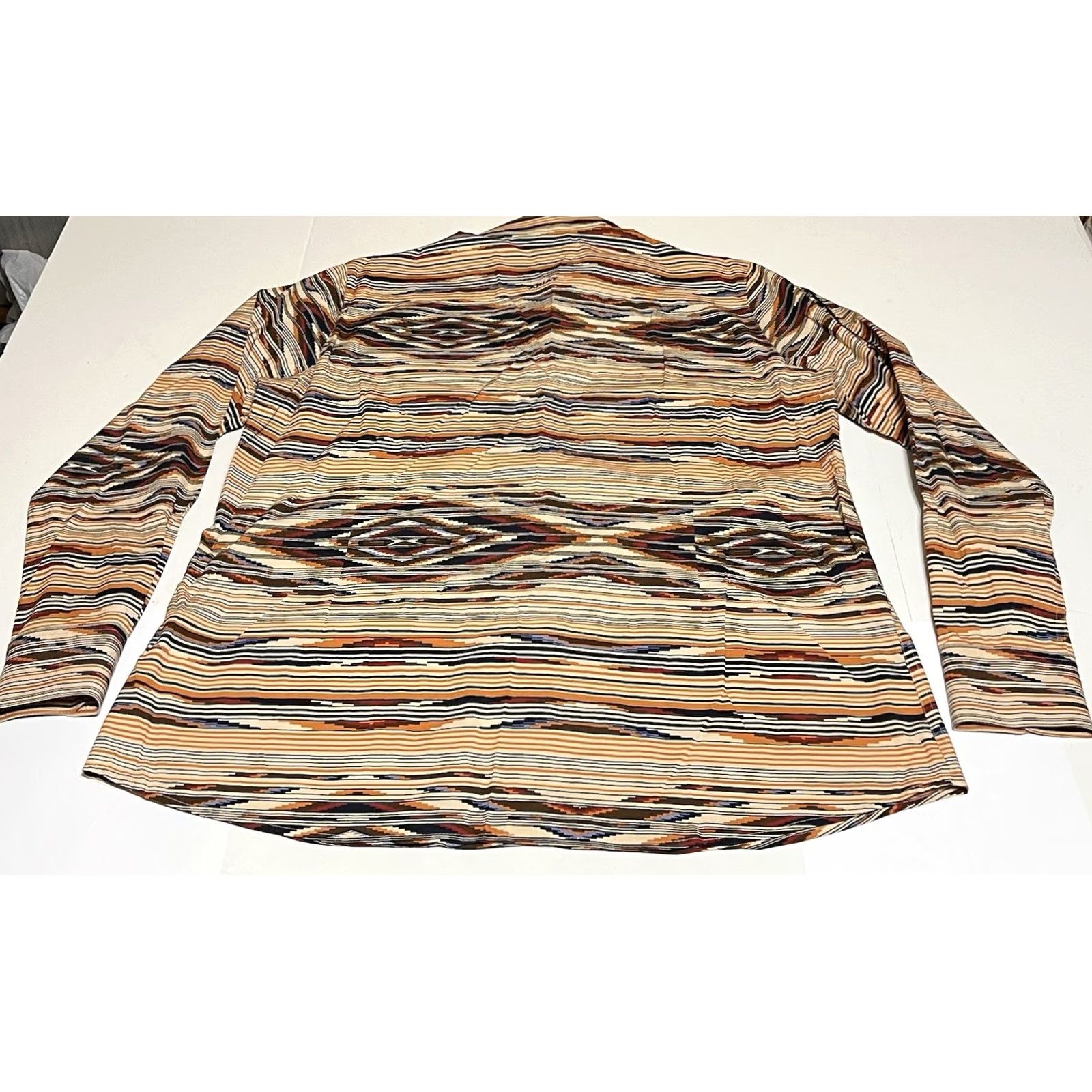 Ariat Ariat Womens Button Shirt XXL Western Aztec Long Sleeve Fitted Kirb y Size XXL / US 16-18 / IT 52-54 - 3 Thumbnail
