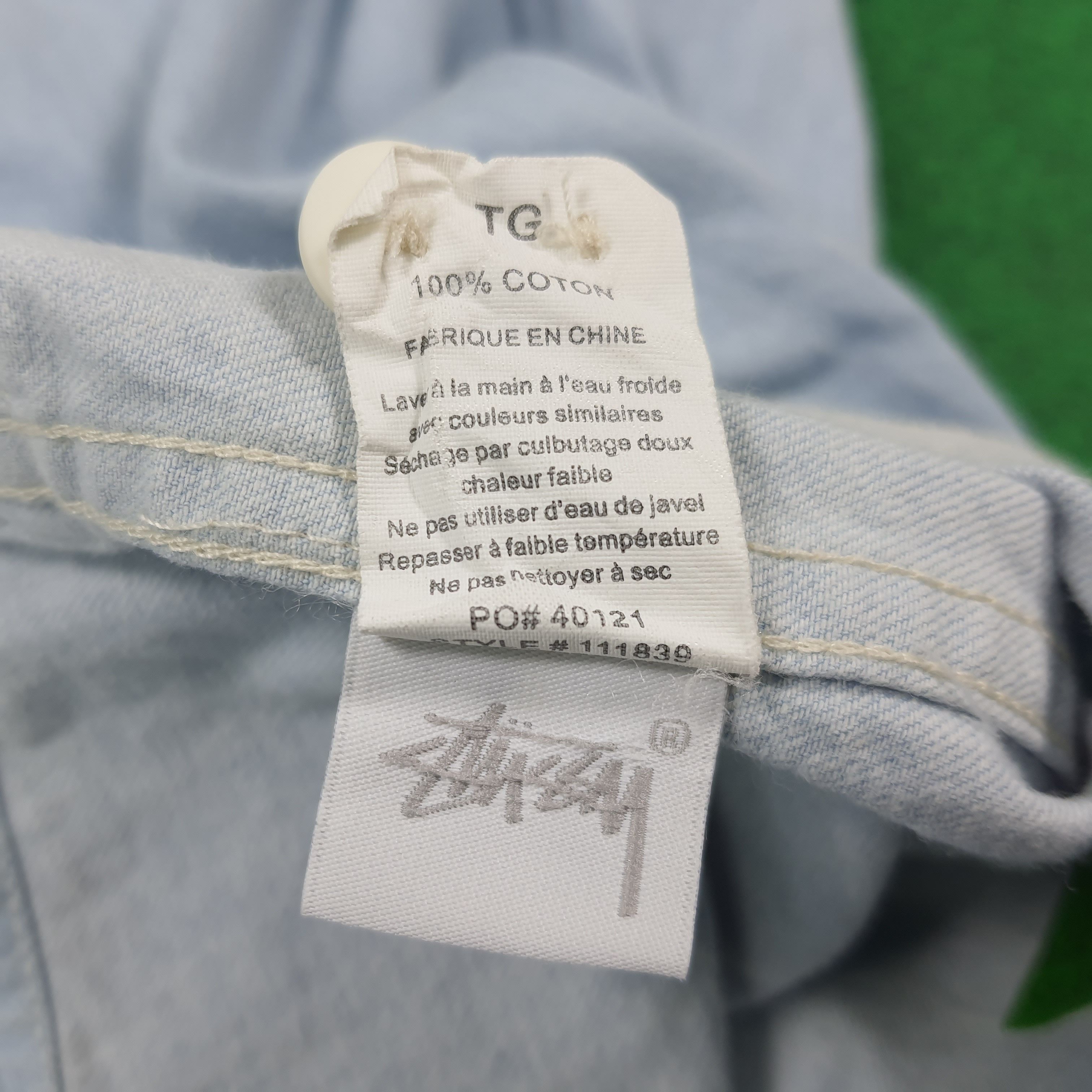 Stussy Vintage Stussy Custom Logo Button Up Shirt C285N36 Size US XL / EU 56 / 4 - 9 Thumbnail