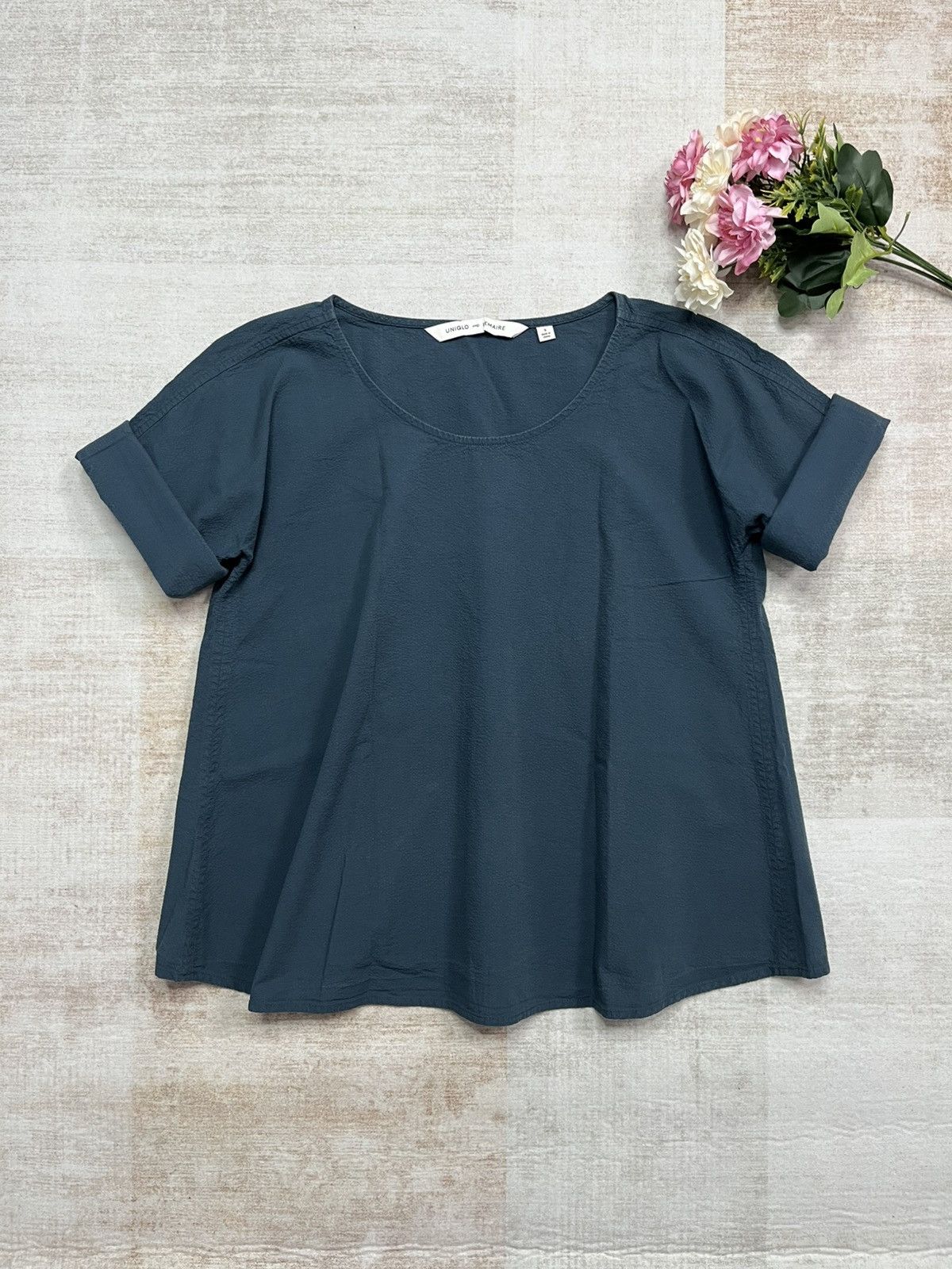 Lemaire × Uniqlo Uniqlo and Lemaire Seersucker Boxy Blouse Size M / US 6-8 / IT 42-44 - 1 Thumbnail