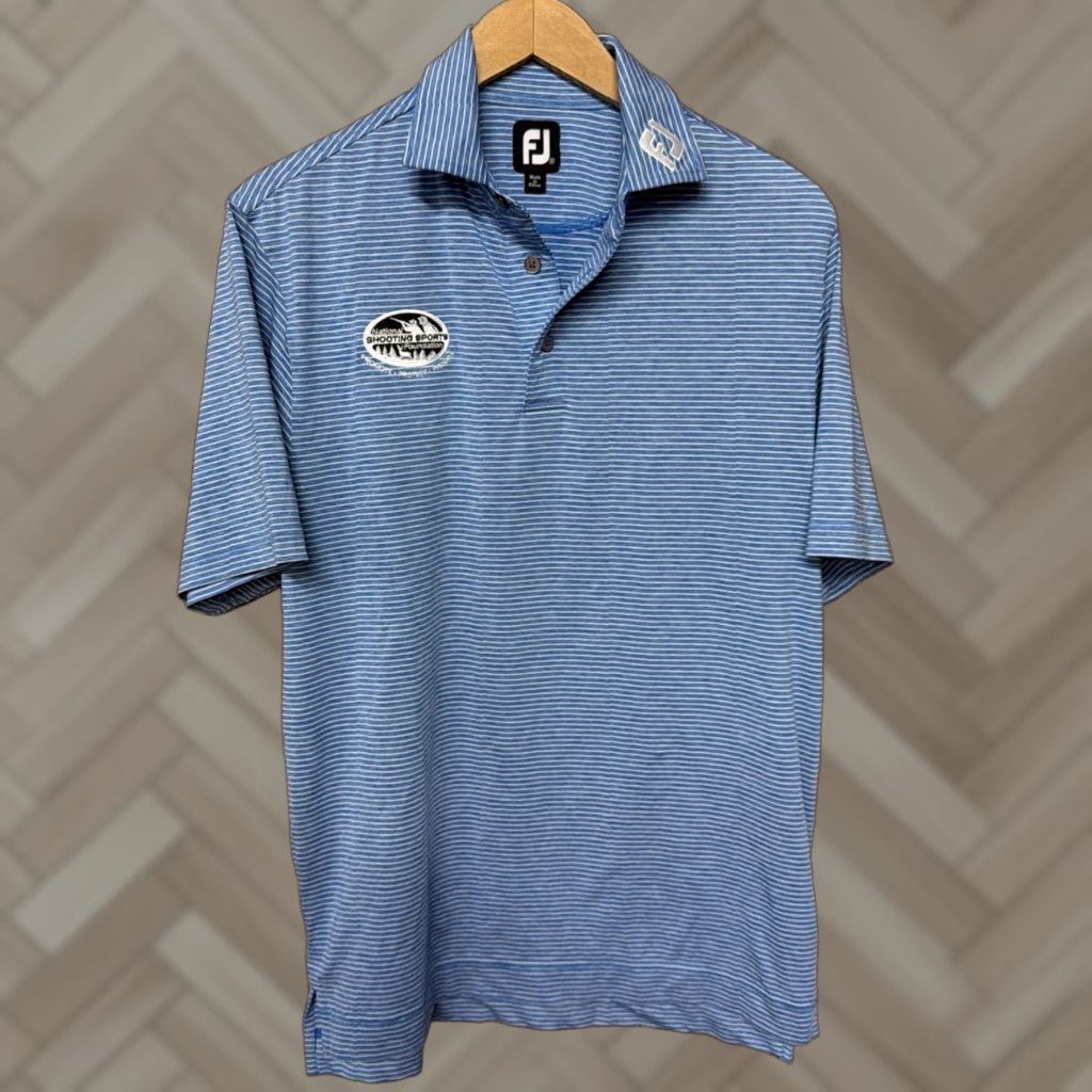 Footjoy FootJoy Mens Button-Down Shirt Short Sleeve National Shooting Sports Foundation Small Blue Golf Mens Small Button-Up Shirt Size US S / EU 44-46 / 1 - 1 Thumbnail