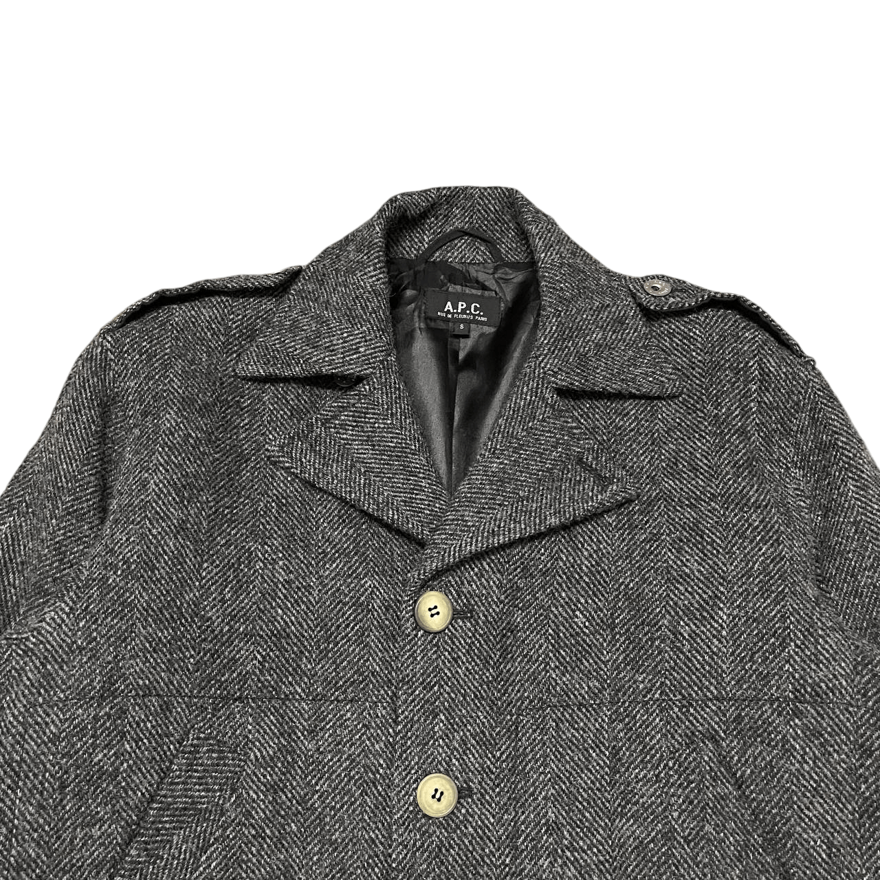 A.P.C. Vintage A.P.C. Army Rue de Fleurus Paris Wool Jacket Size US S / EU 44-46 / 1 - 2 Thumbnail