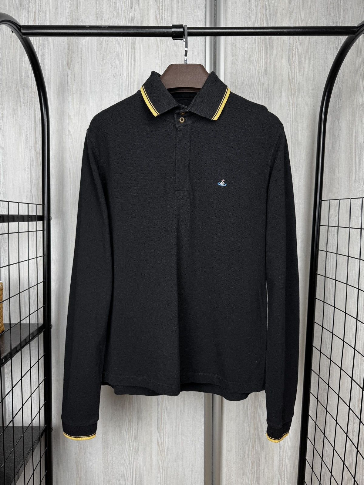 Vivienne Westwood Vivienne Westwood black striped rugby polo shirt Size US L / EU 52-54 / 3 - 1 Thumbnail