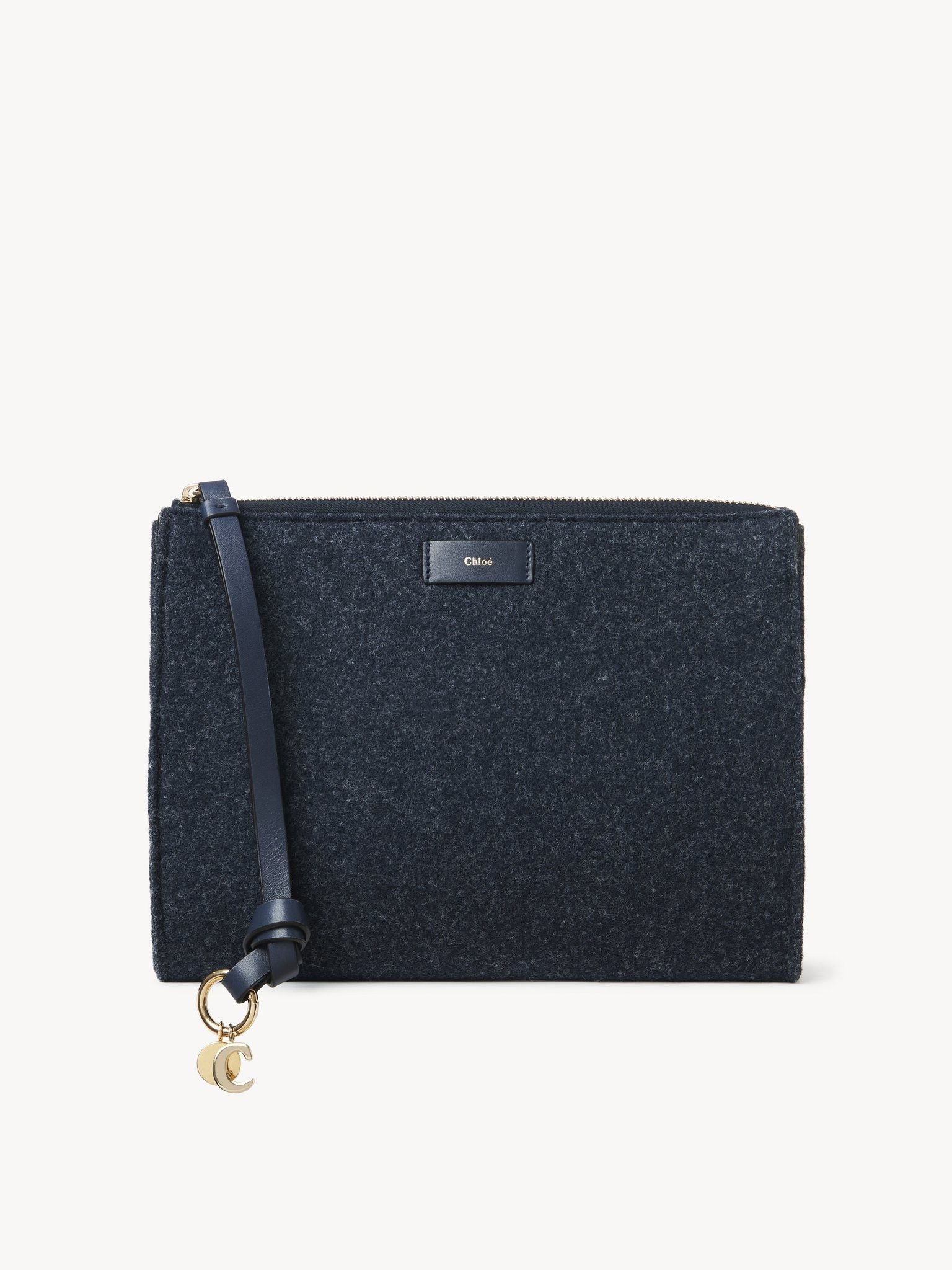 o1loc1c1224 Size: OS / CHC22 Alphabet Pouch in Obscure Navy