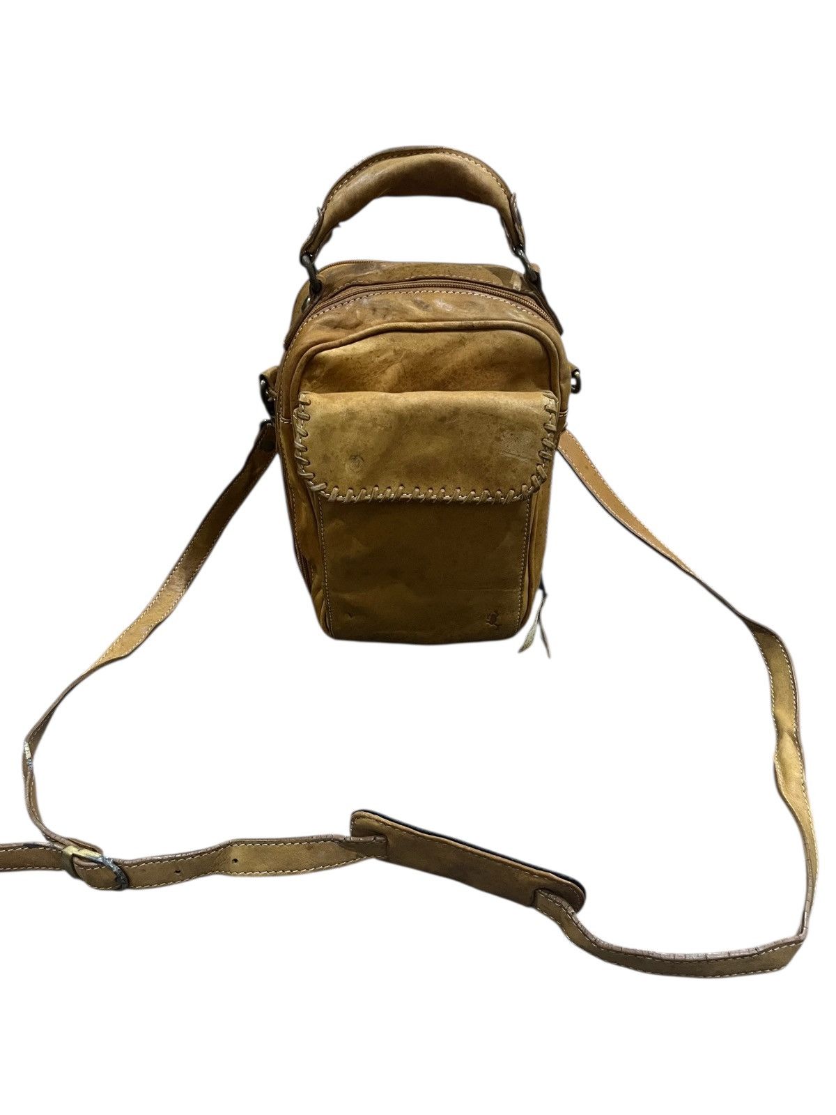 Japanese Brand Vintage cross body bag leather baseball glove leather Size ONE SIZE - 1 Thumbnail