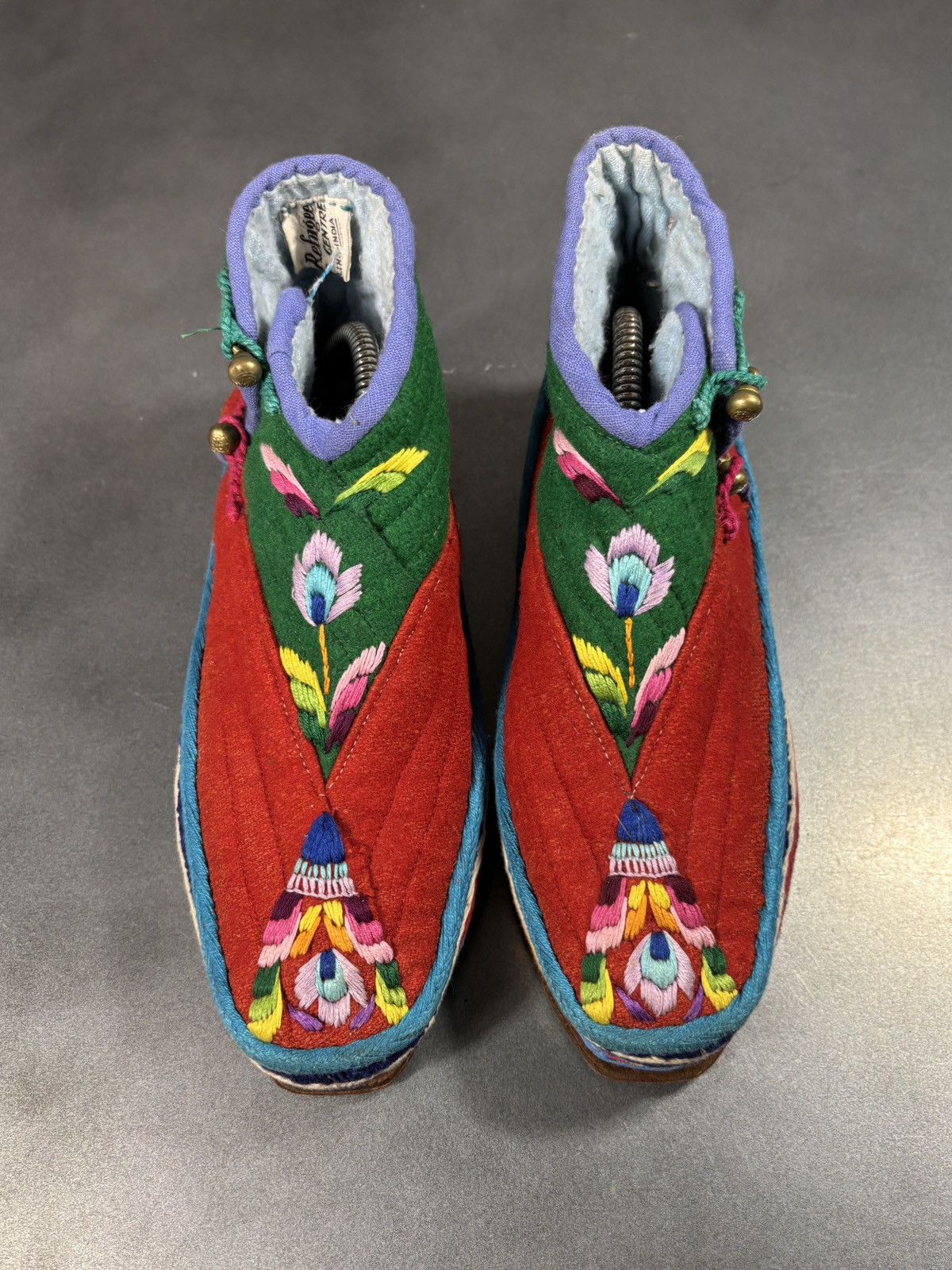 Vintage True Vintage Tibetan Boots Traditional Felt Lham 1970s Wool Size US 8.5 / IT 38.5 - 9 Thumbnail