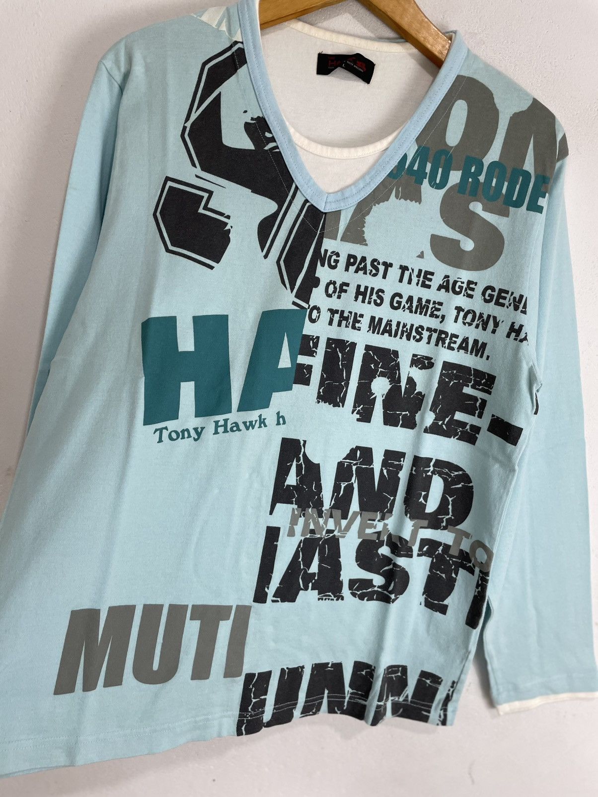 Hysteric Glamour Y2k Poem Double layer Longsleeve Size US L / EU 52-54 / 3 - 2 Thumbnail