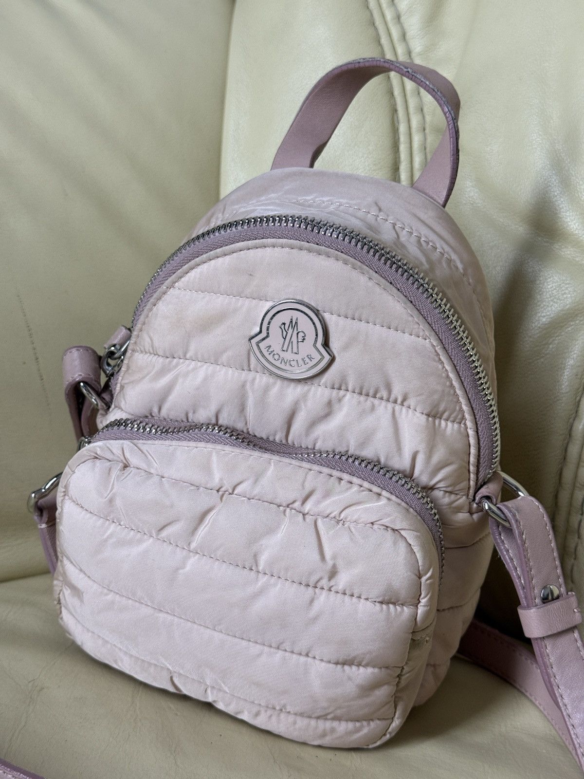 Moncler Moncler Killia Crossbody Puffer bag Light pink Size ONE SIZE - 2 Thumbnail