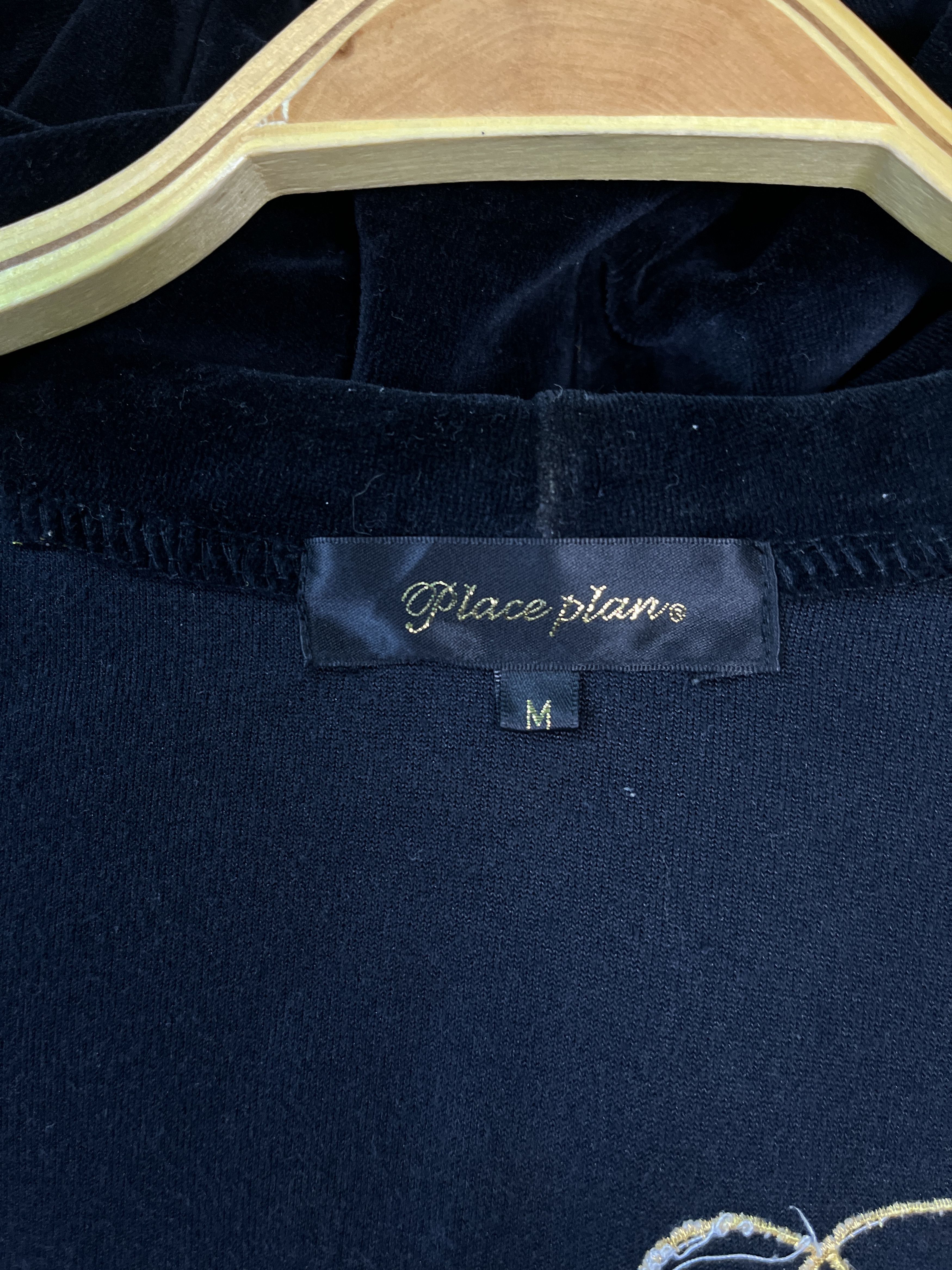 If Six Was Nine Place Plan Rhinestone Logo Poem Style Faux Fur Zipper Hoodie Size M / US 6-8 / IT 42-44 - 9 Thumbnail