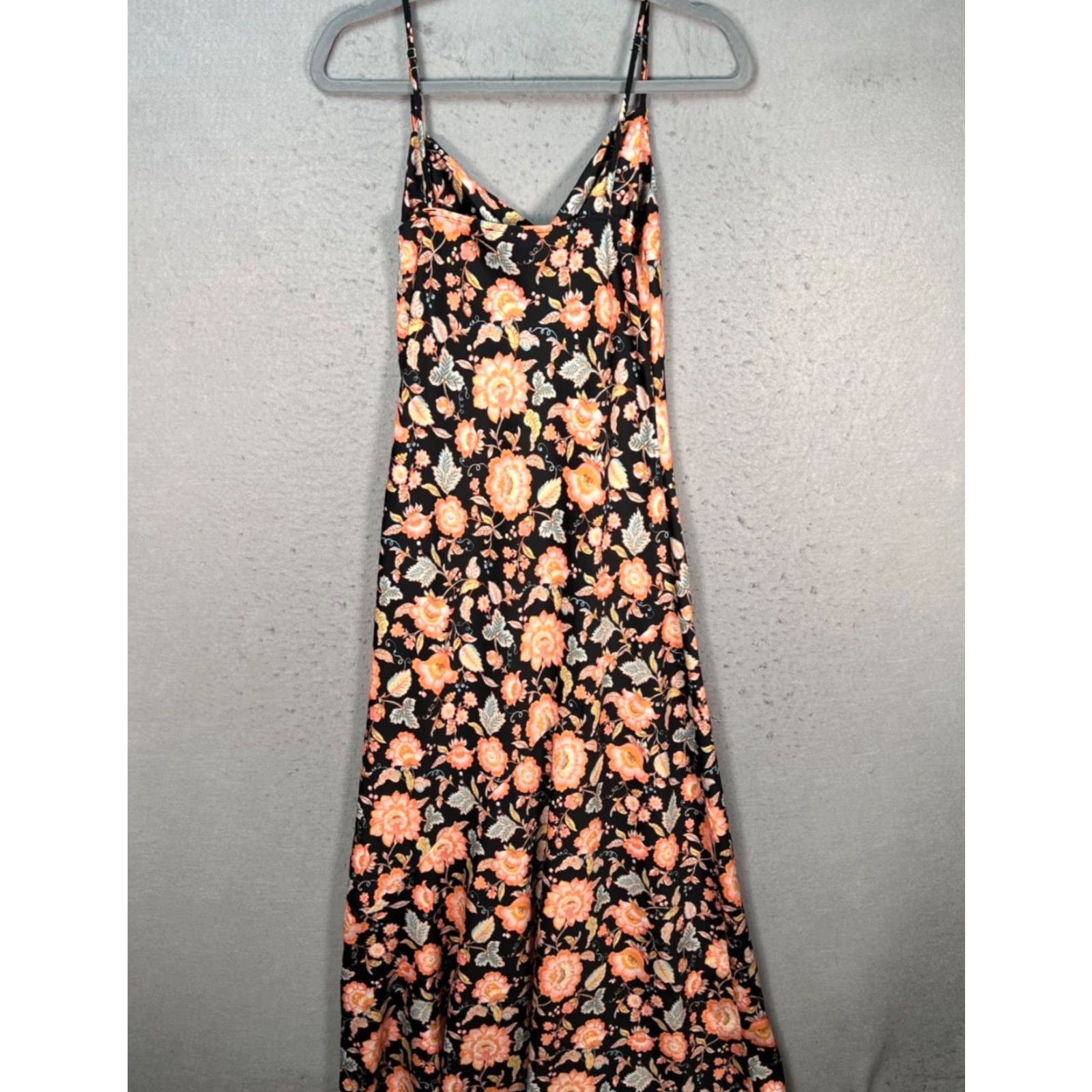 Forever 21 Forever 21 Womens Maxi Dress Sleeveless Floral Print Spaghetti Strap Black Beach Summer M Adults Womens Size M / US 6-8 / IT 42-44 - 2 Thumbnail