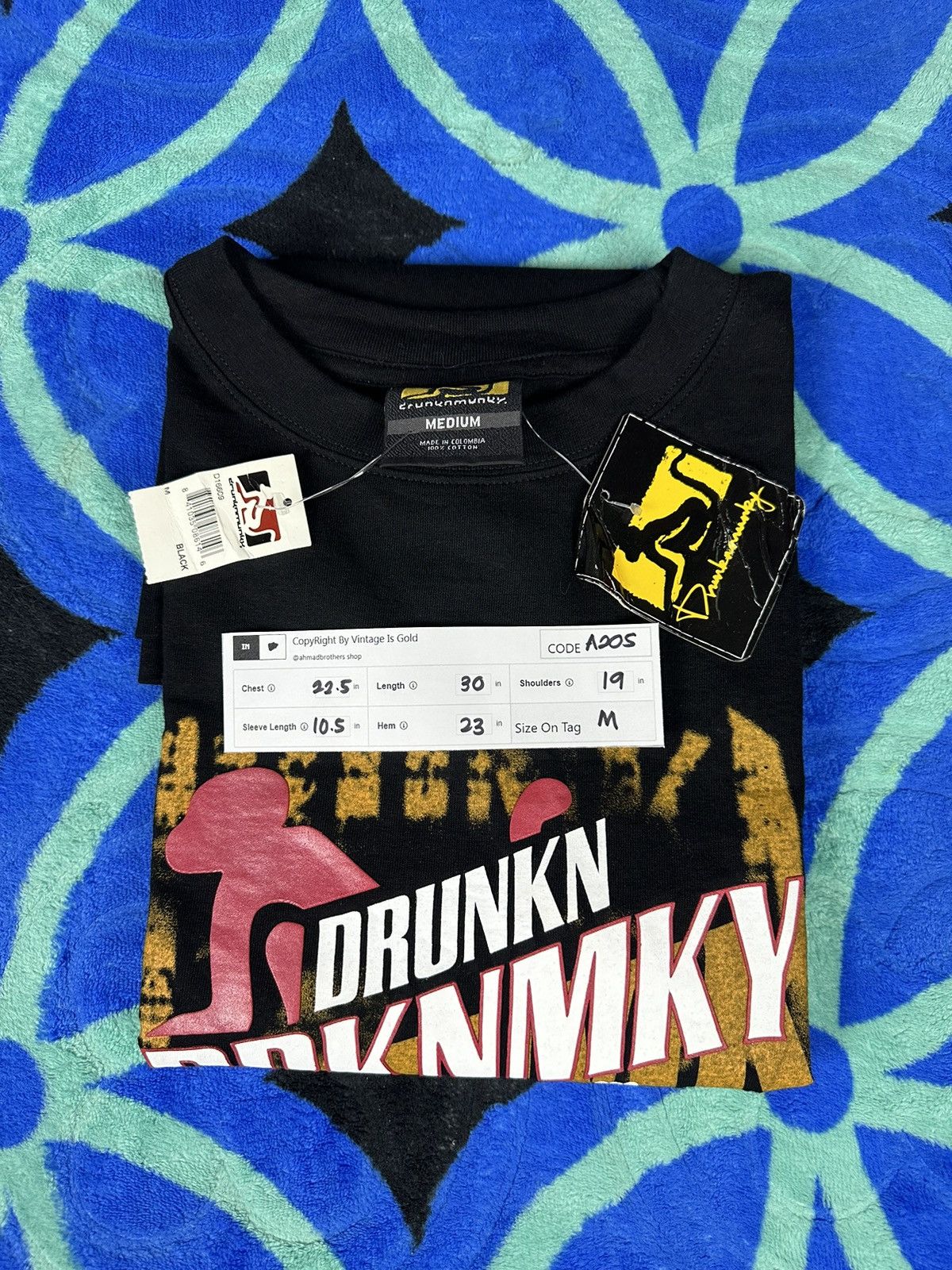 DrunknMunky Vintage Drunkn Munky Deadstock Tshirt A205 Size US M / EU 48-50 / 2 - 10 Thumbnail