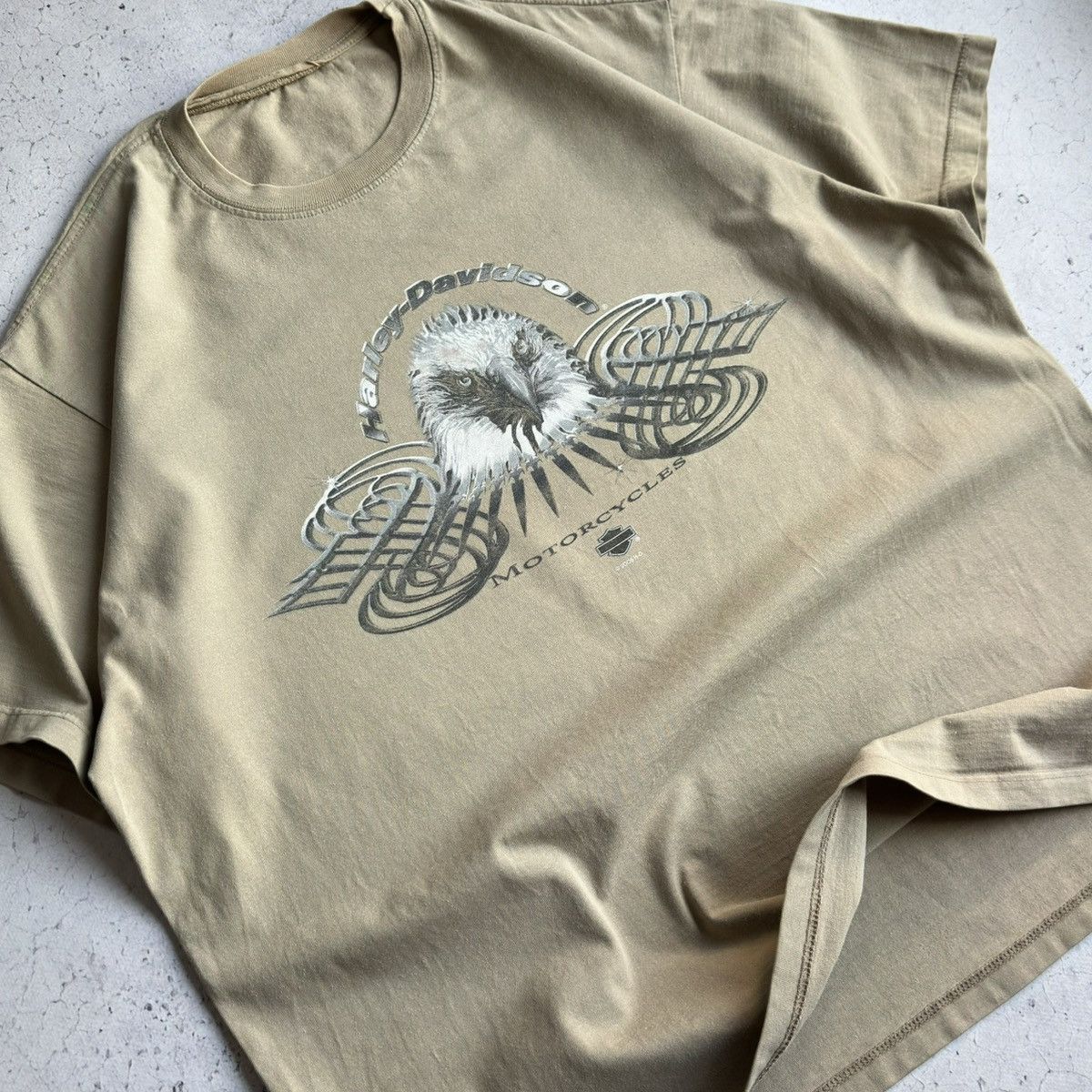 Harley Davidson Vintage 2005 Harley Davidson Motorcycles Eagle Tee Size US XL / EU 56 / 4 - 8 Thumbnail