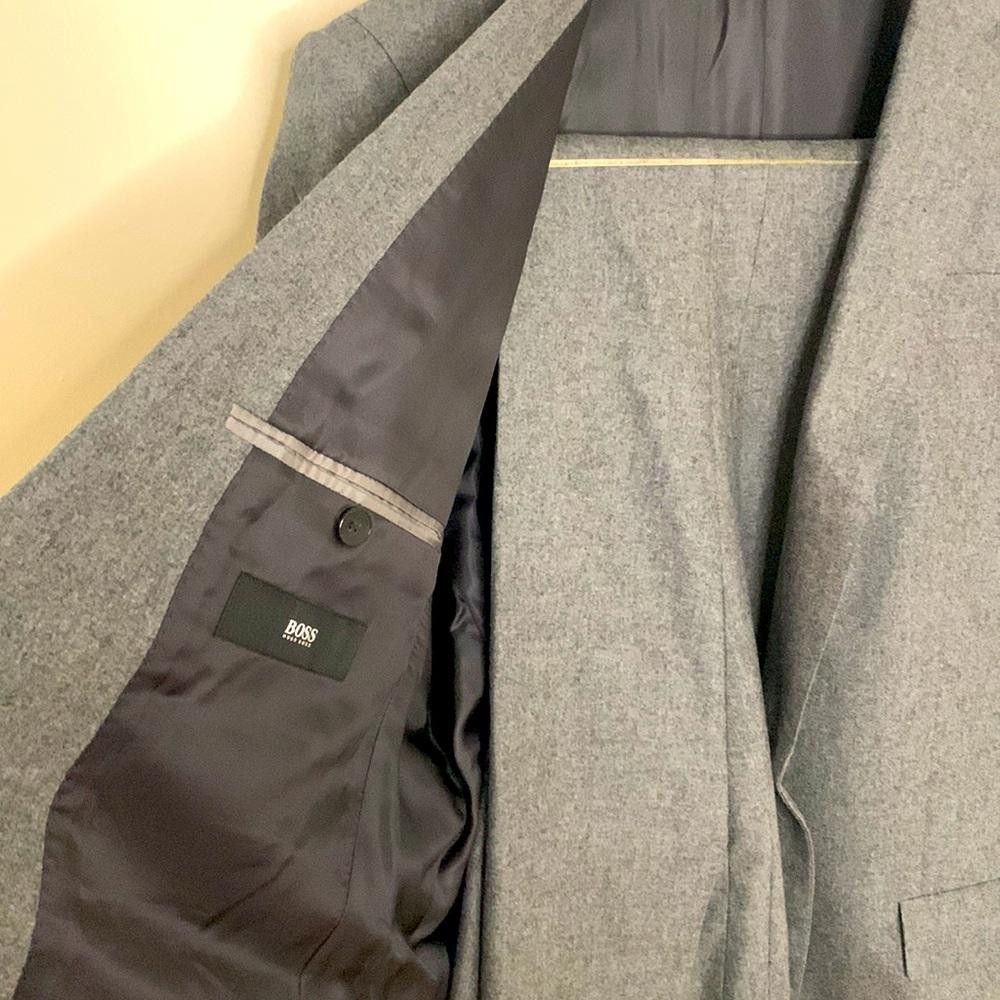 Hugo Boss Boss-Slim Randall Suit-40R(tailored)- 90% Wool8%cashmere2%el Size 40R - 4 Thumbnail
