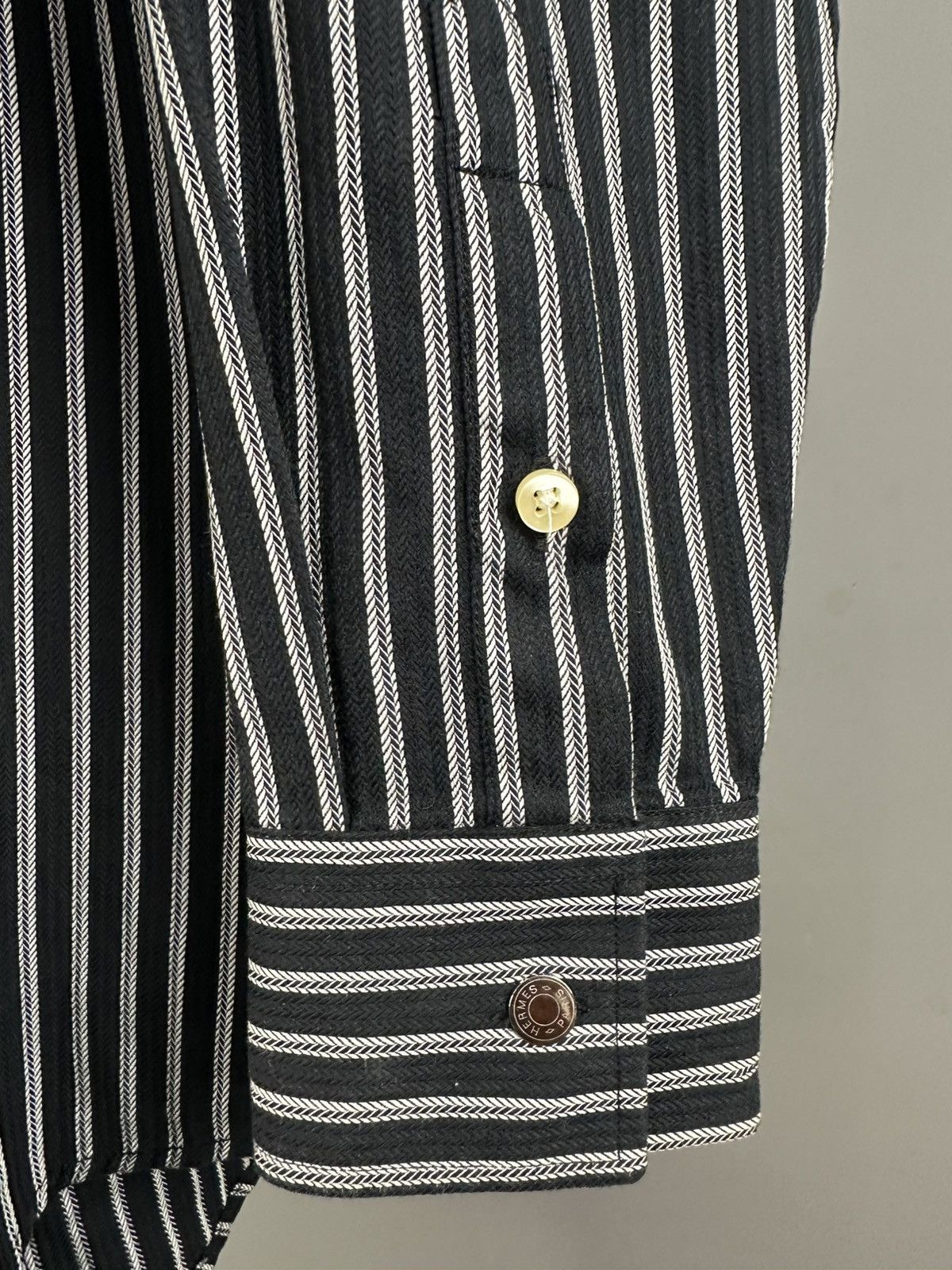 Hermes Hermes - Stripes Button Down Shirt Size US S / EU 44-46 / 1 - 6 Thumbnail