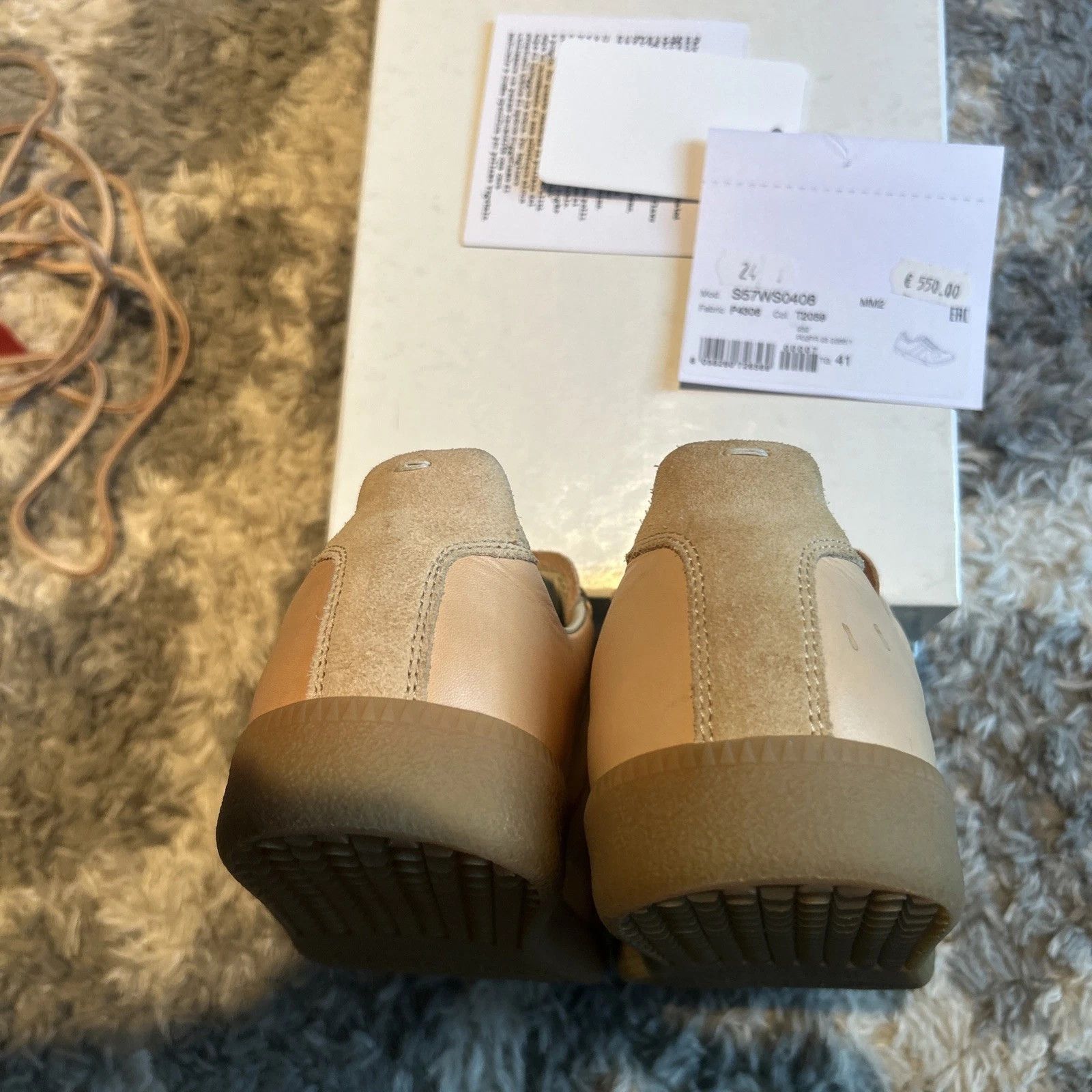 Maison Margiela GAT Replica Brown 8 41 Low Top Suede